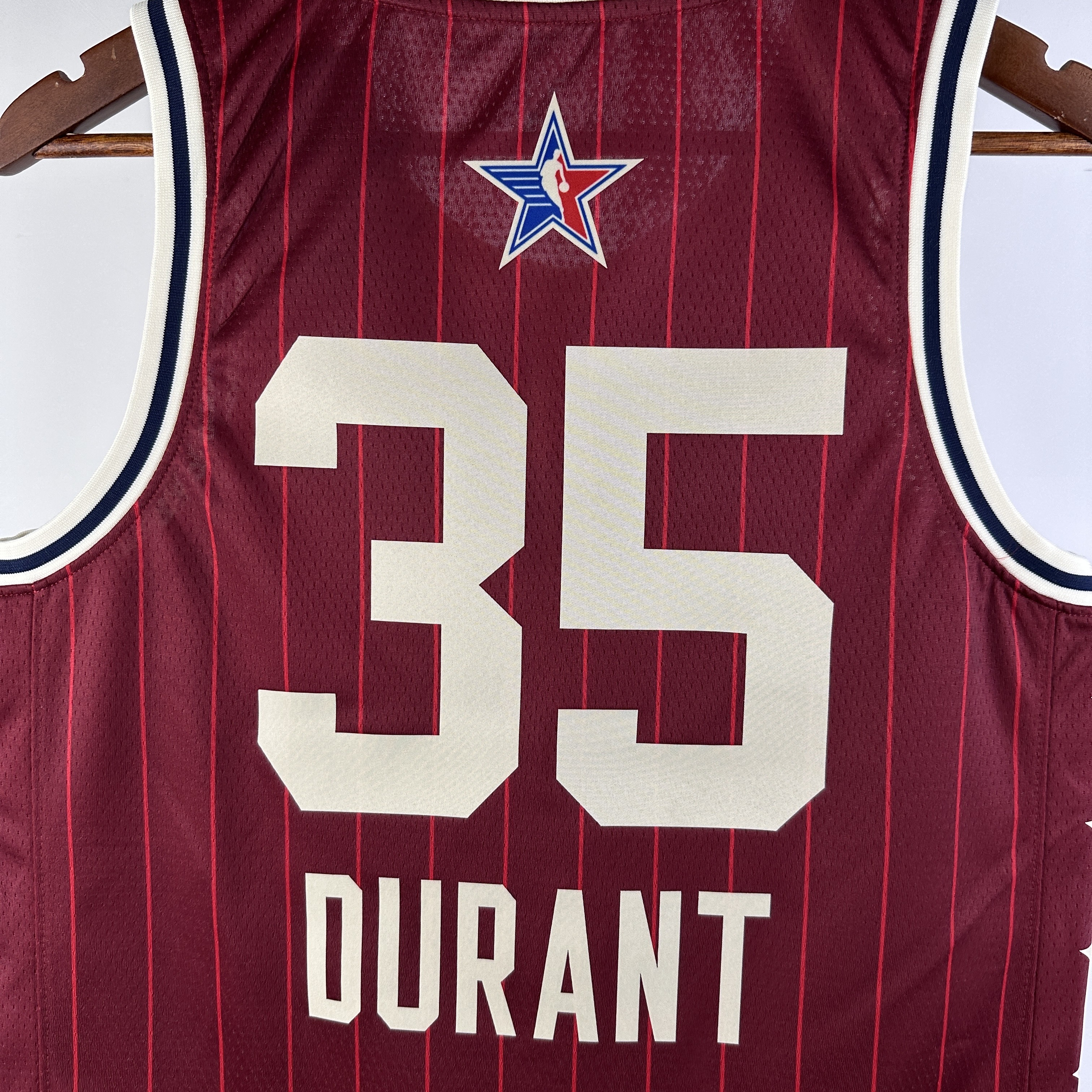 NBA Men 2024 Los Angeles Lakers All Stars Red #35 DURANT Jersey High Quality Name and Number Print - leoleo123123