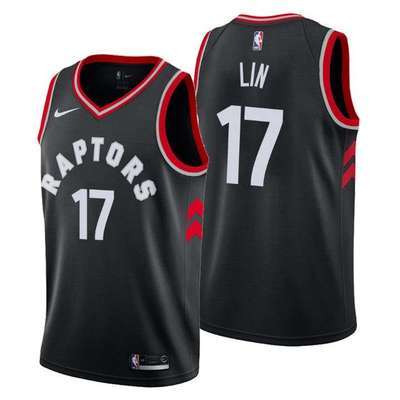 NBA Men Toronto Raptors Black #17 LIN Jersey High Quality Name and Number Print - leoleo123123