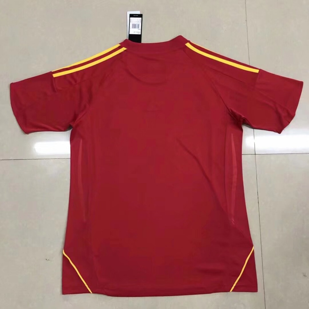 2008 Spain Home Fans Version Retro Jersey - leoleo123123