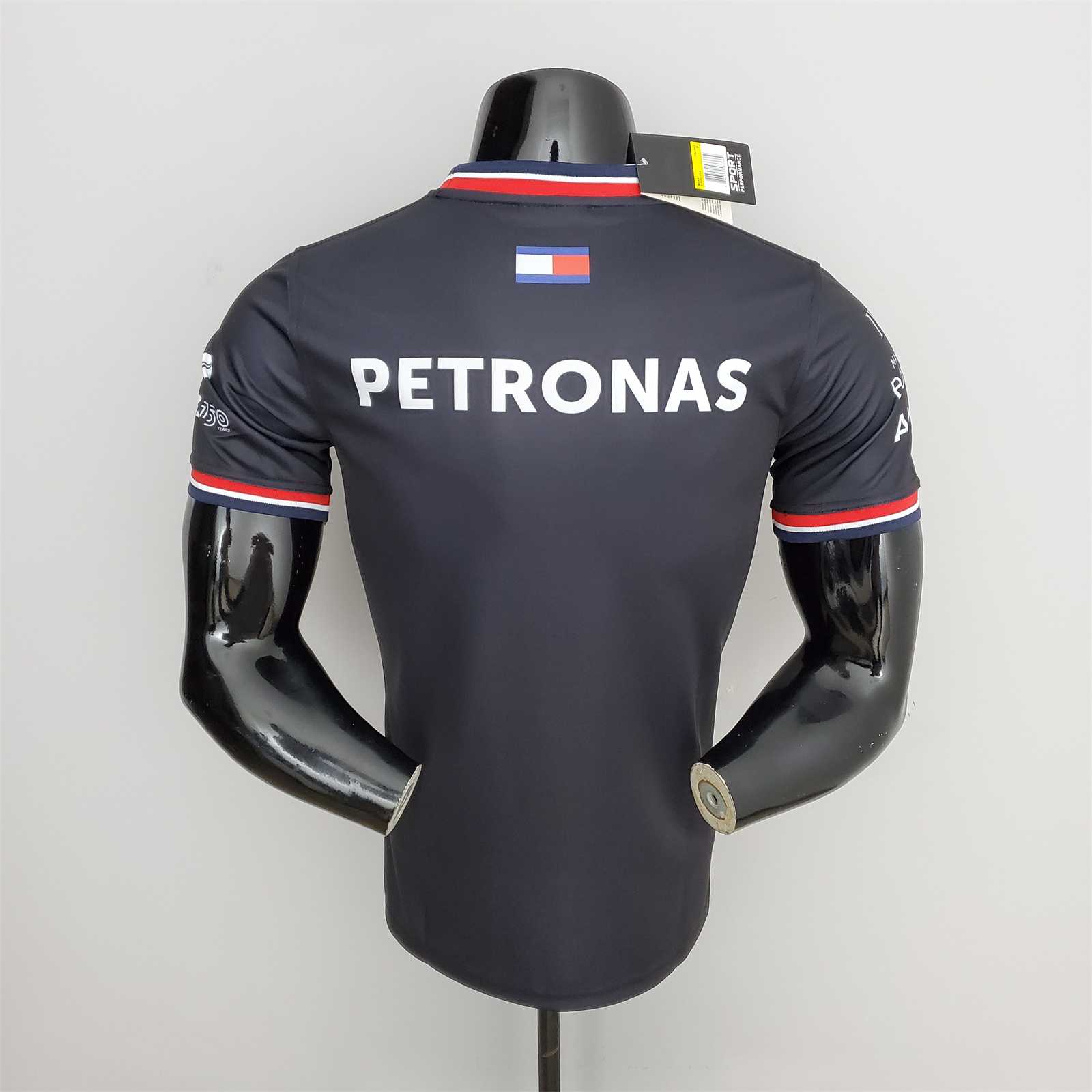 2022 Mercedes F1 Team Round Collar POLO T-Shirt - leoleo123123