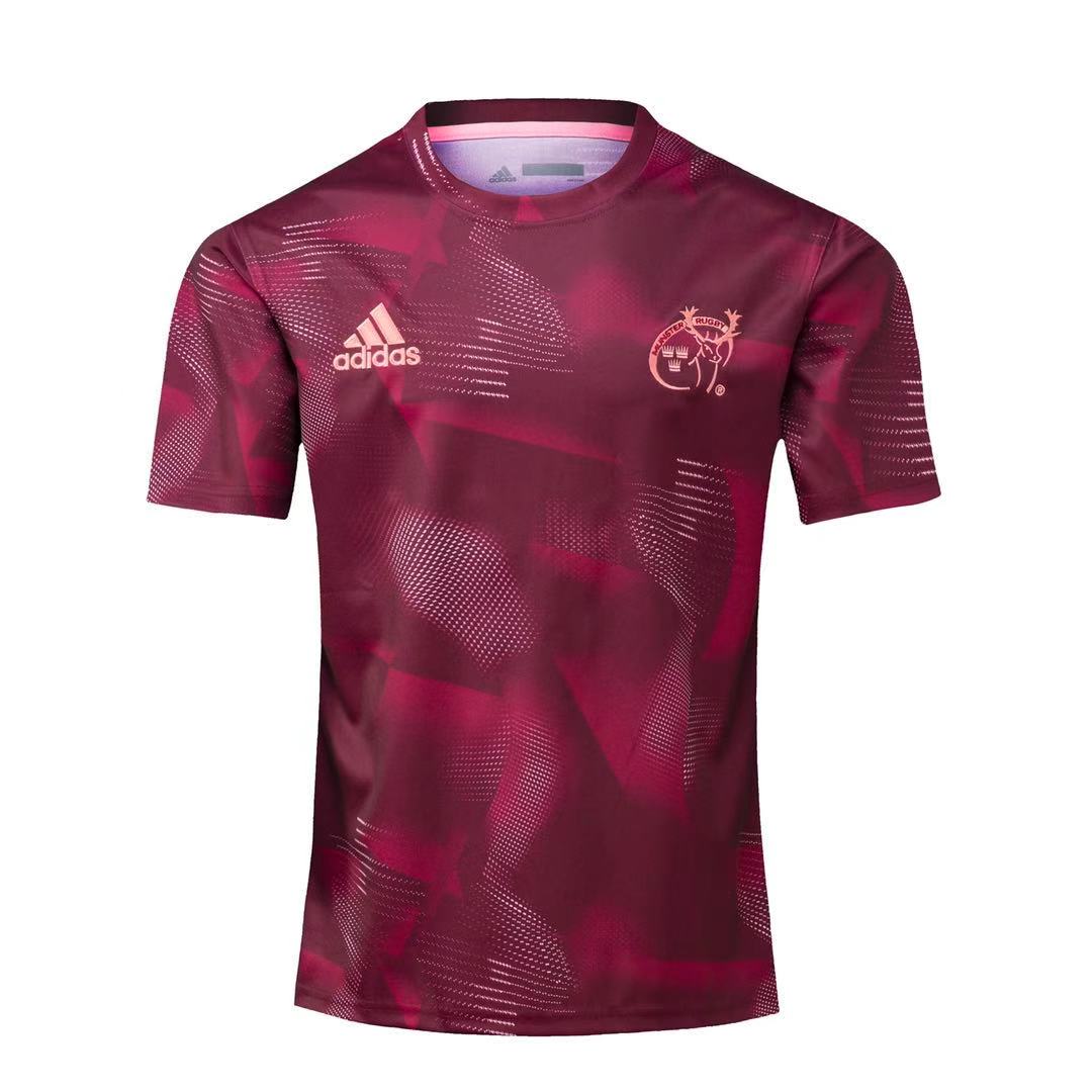 Rugby 2020-2021 Munster Purple Red Rugby Training Jersey High Quality - leoleo123123