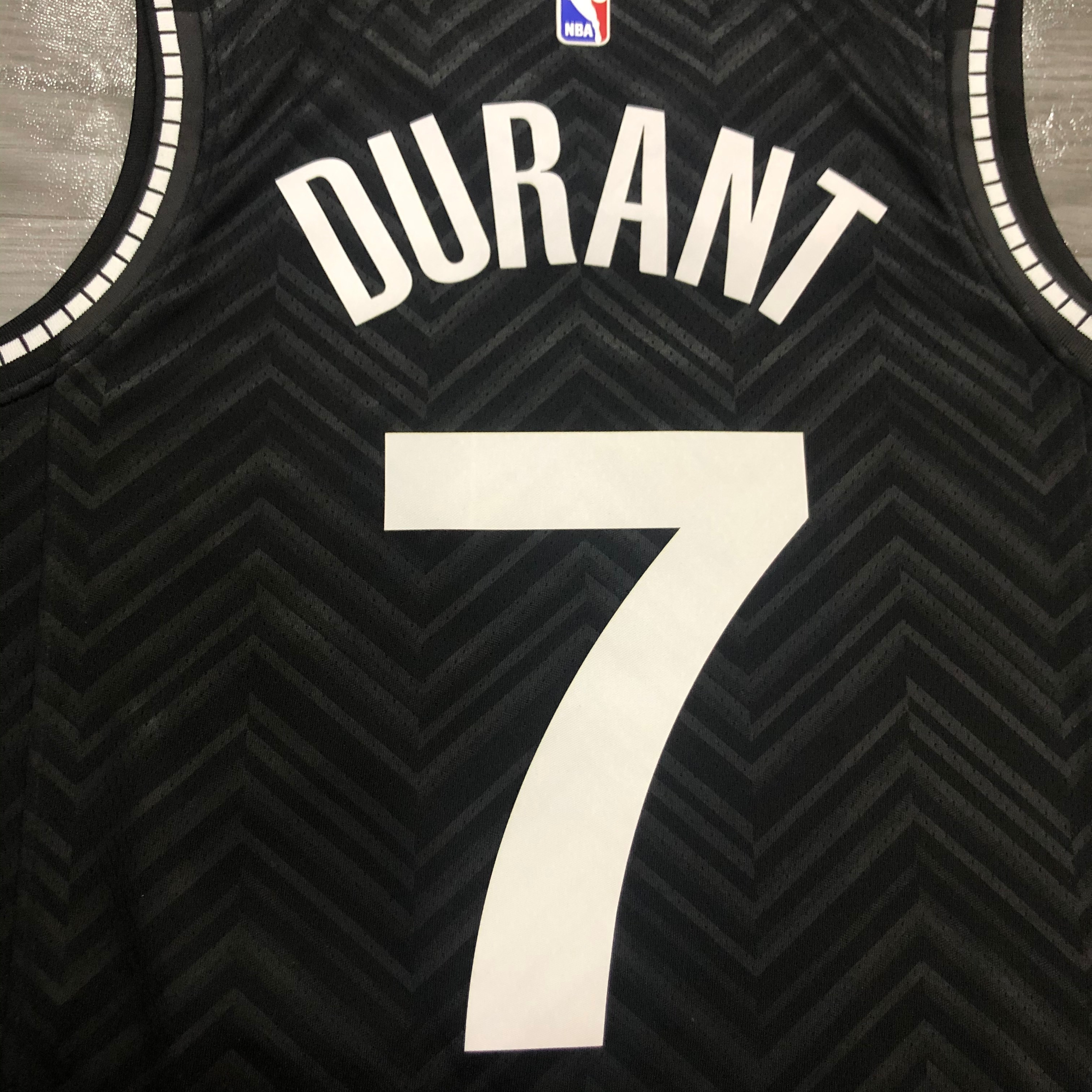 NBA Men New 2021 Brooklyn Nets Black Awarding Version #7 DURANT Jersey High Quality Name and Number Print - leoleo123123