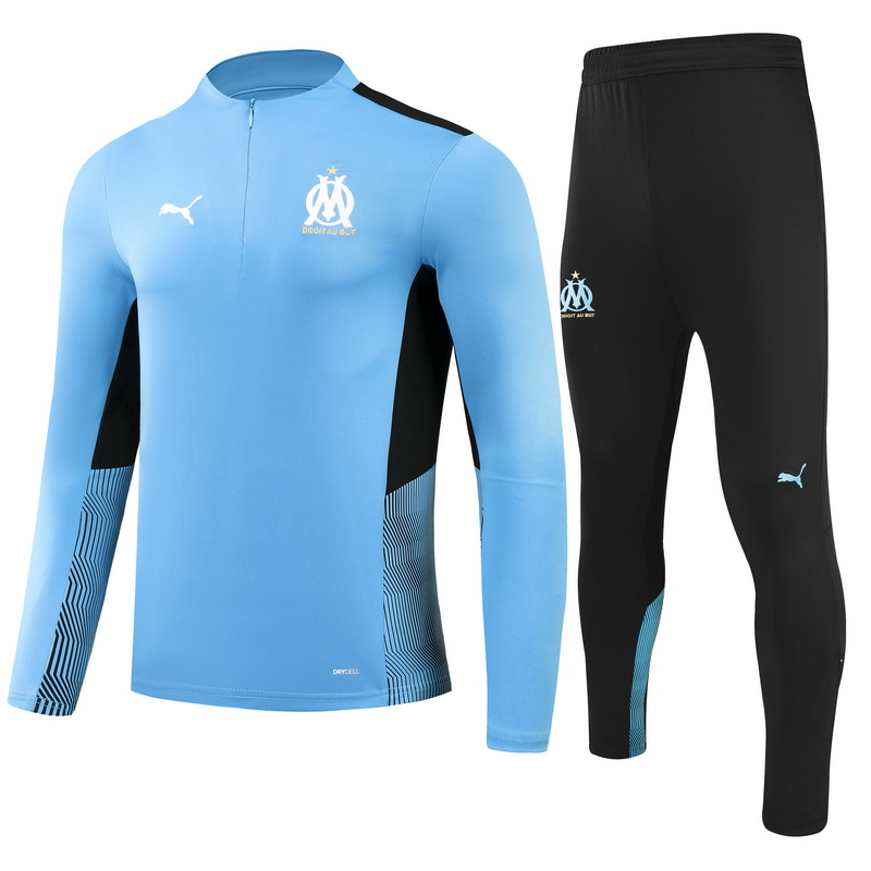 21-22 Marseille Blue Sweater Tracksuit Thai Quality - leoleo123123