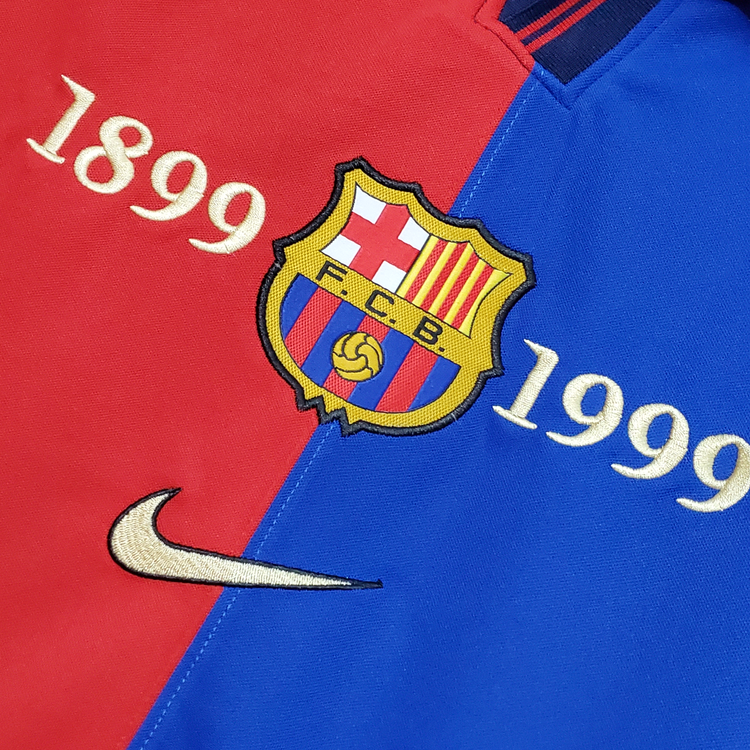 Barcelona 100th Anniversary Home Retro Jersey - leoleo123123