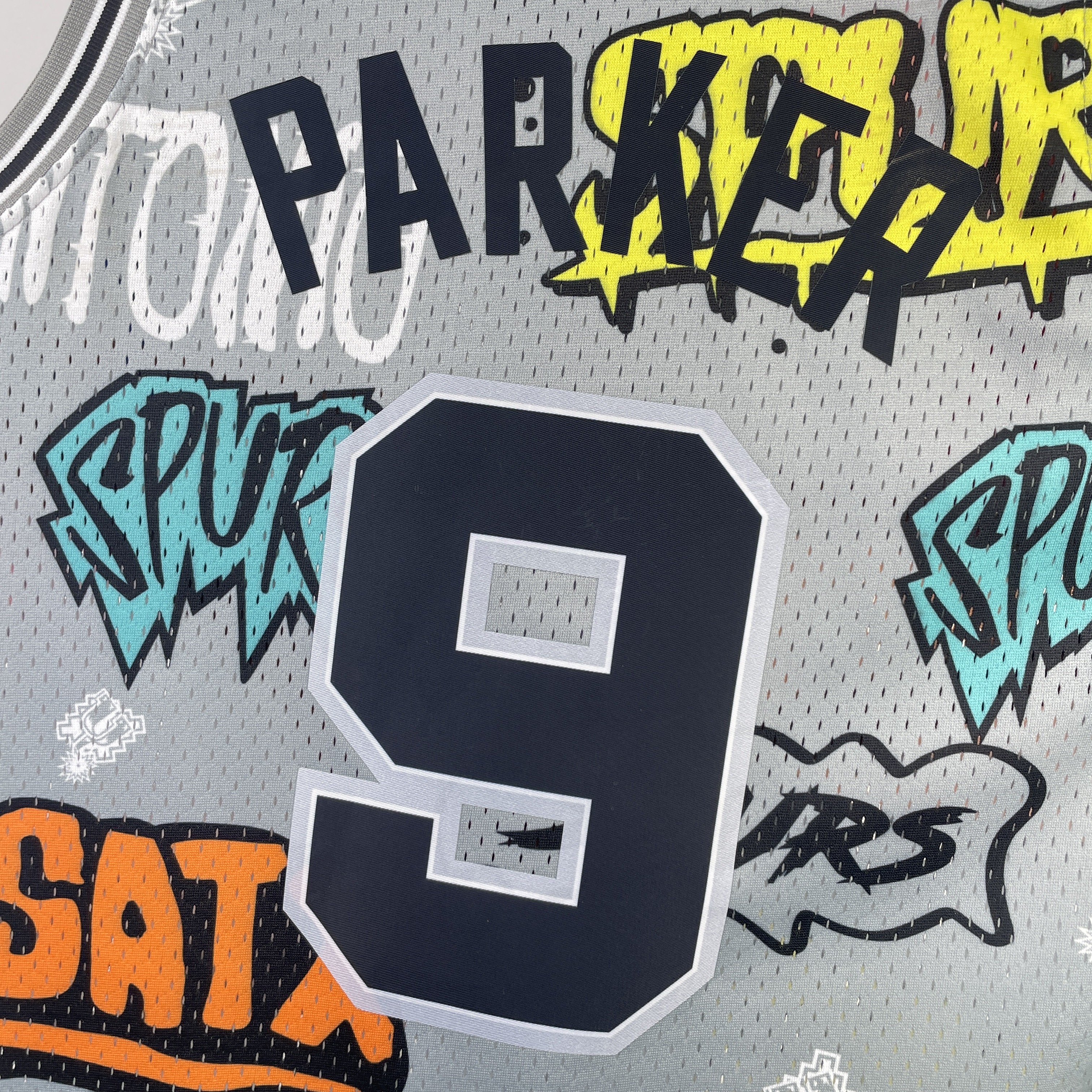 NBA Men 02-03 San Antonio Spurs Grey Retro #9 PARKER Swingman Jersey - leoleo123123