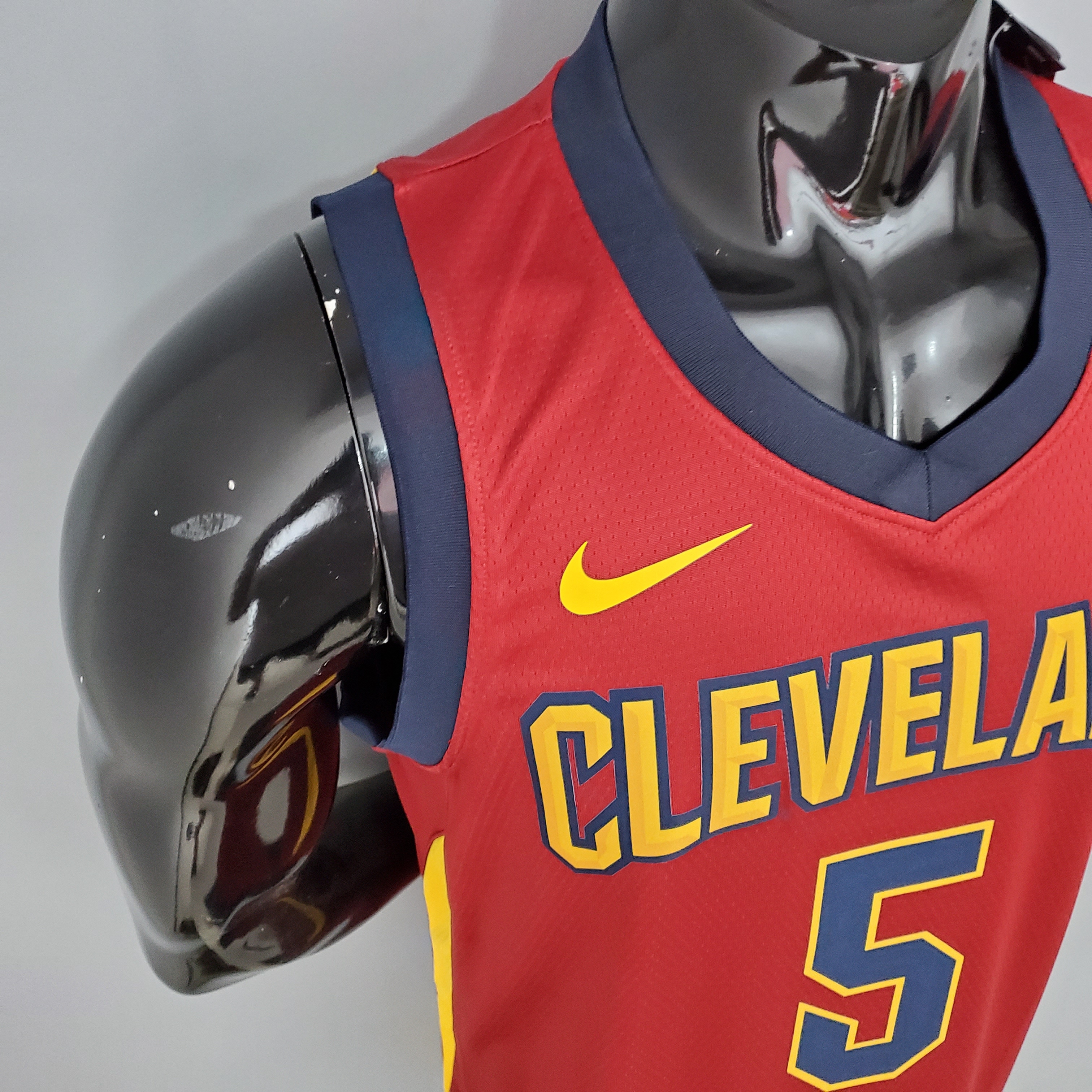 NBA Men Cleveland Cavaliers Red #5 SMITH JR Jersey High Quality Name and Number Print - leoleo123123