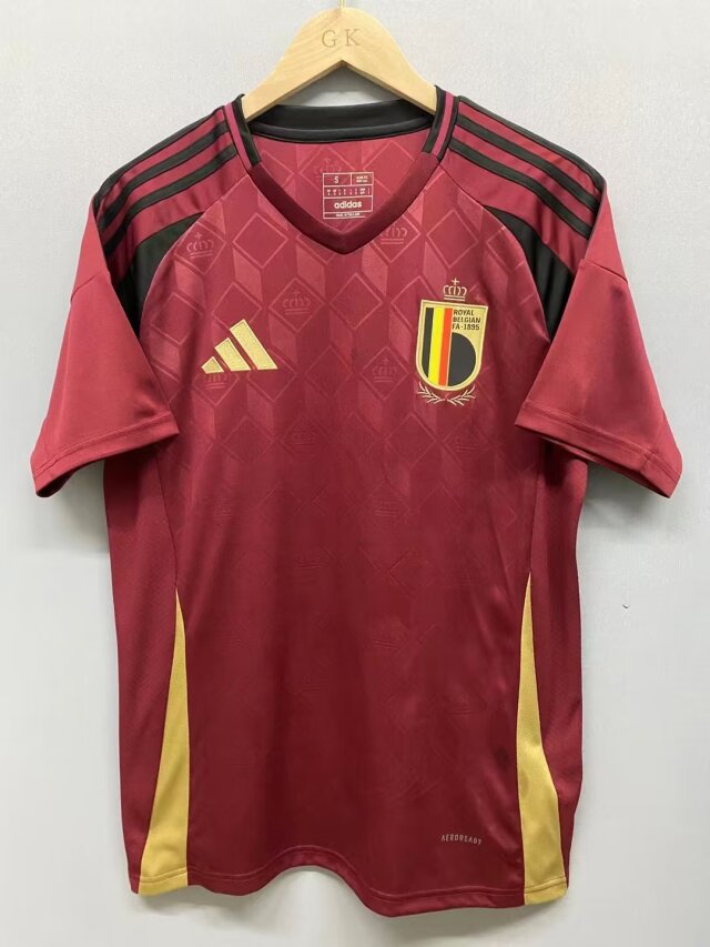 24/25 Belgium Home Soccer Jersey Fans Version 1:1 Quality - leoleo123123