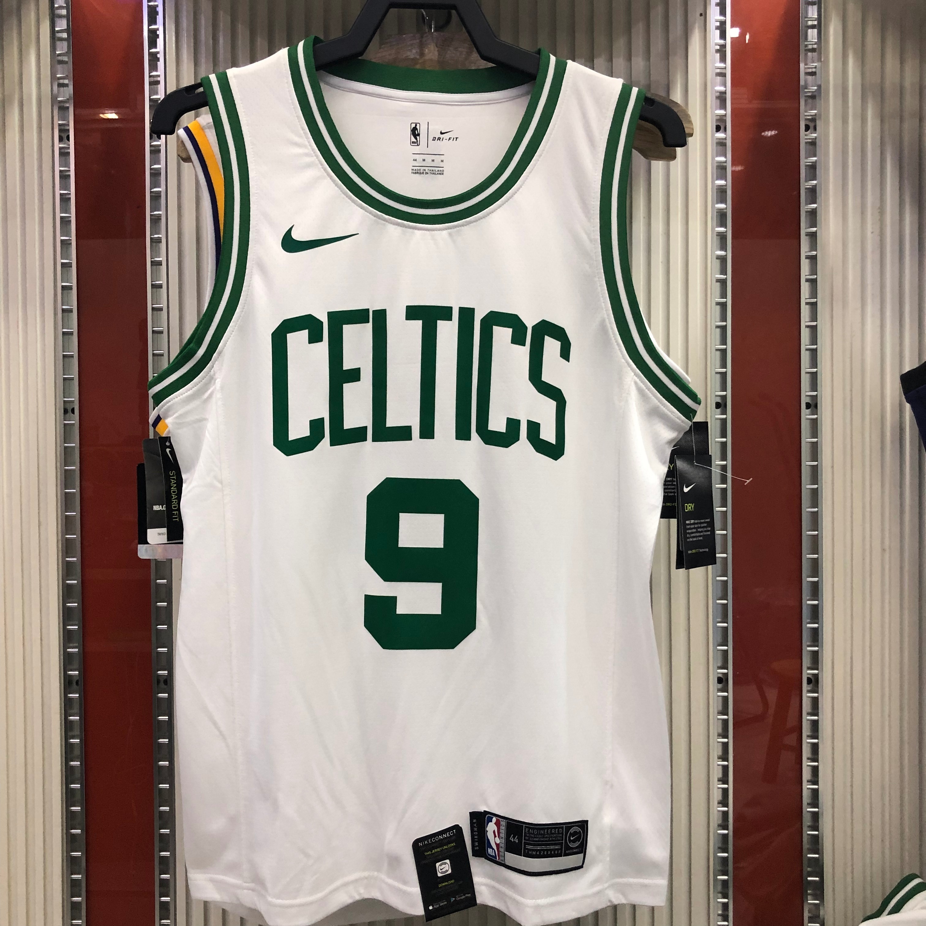 NBA Boston Celtics Retro White with Green Name #9 RONDO Jersey High Quality Name and Number Print - leoleo123123