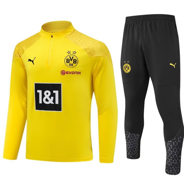 23/24 Dortmund Yellow Sweater Tracksuit Thai Quality - leoleo123123
