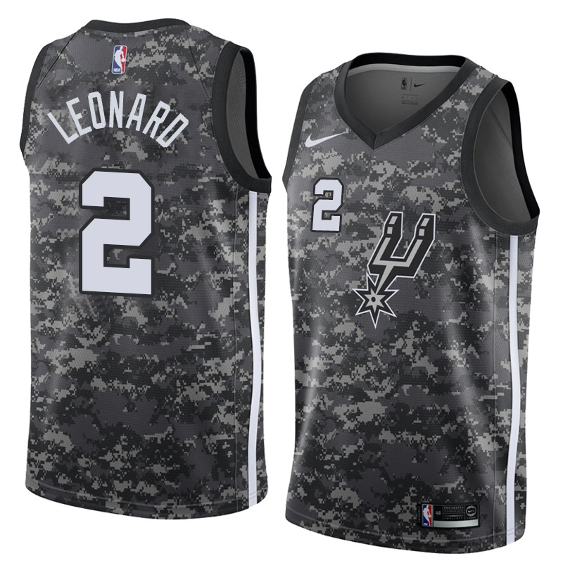 NBA Men San Antonio Spurs camouflage #2 LEONARD Jersey High Quality Name and Number Print - leoleo123123