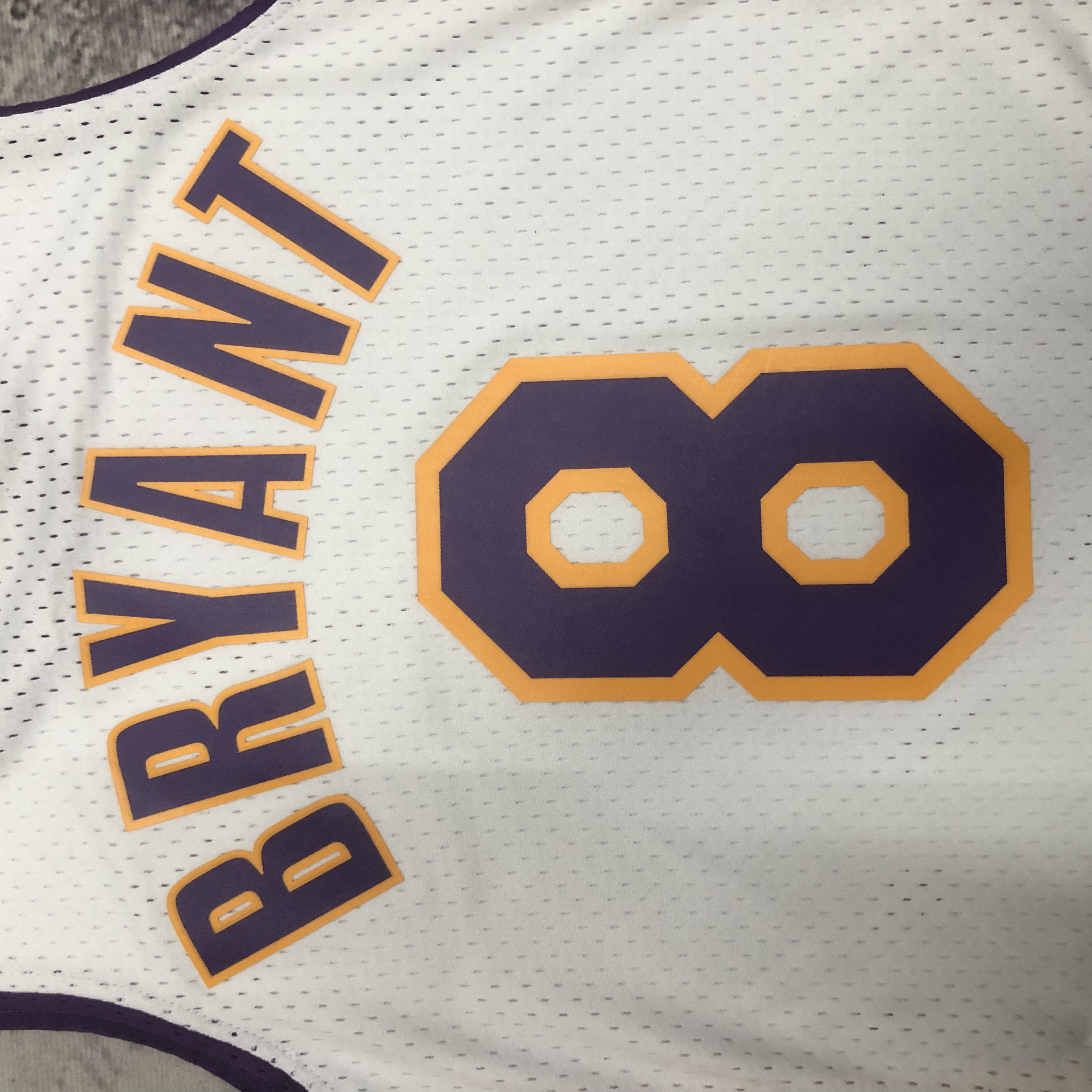 NBA Men Season 03-04 Los Angeles Lakers White #8 BRYANT Jersey High Quality Name and Number Print - leoleo123123