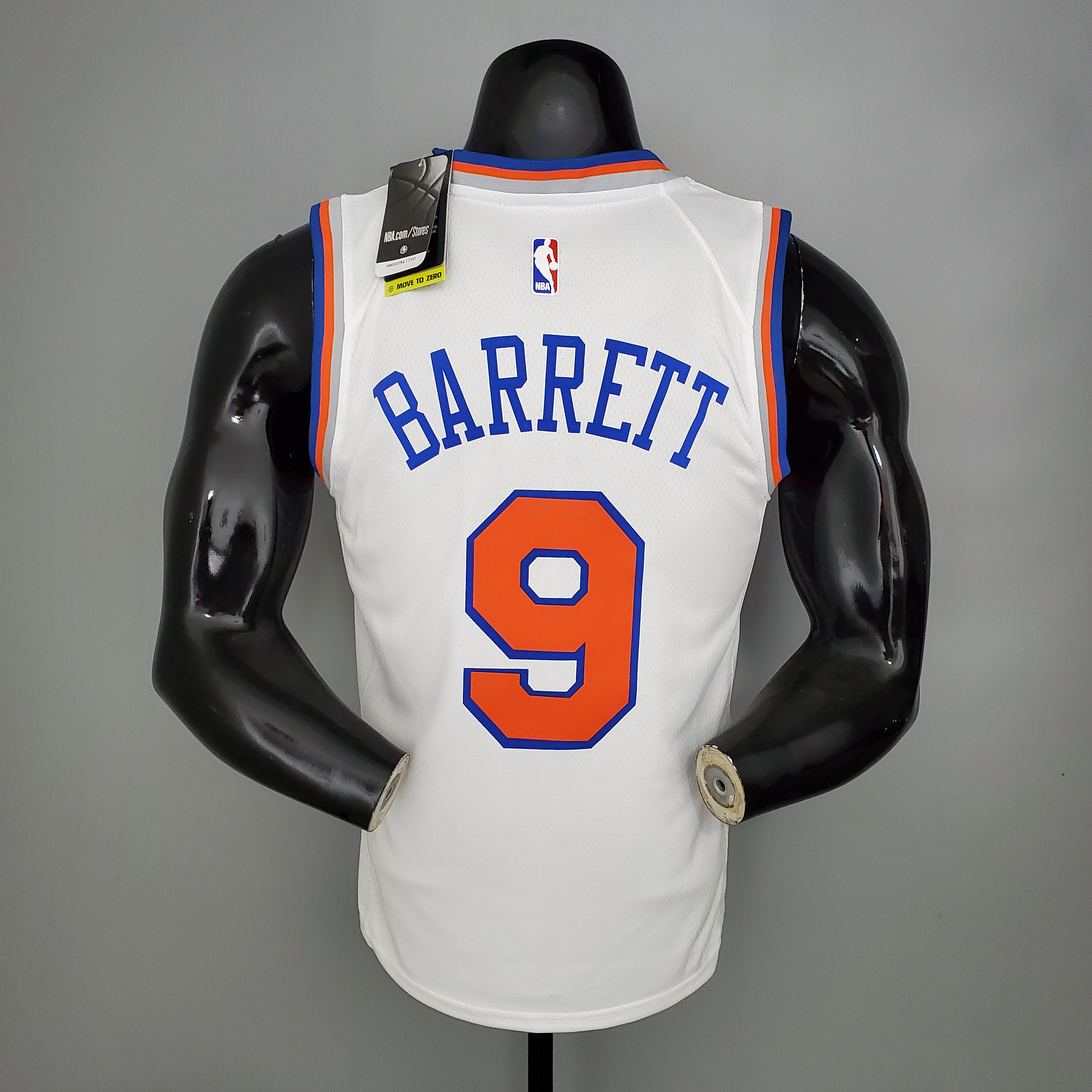 NBA Men New York Knicks White #9 BARRETT Jersey High Quality Name and Number Print - leoleo123123