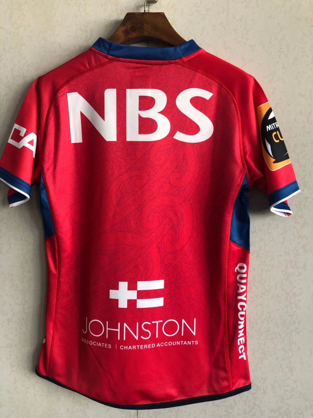 Rugby 2020-2021 Tasman Red Rugby Jersey High Quality - leoleo123123