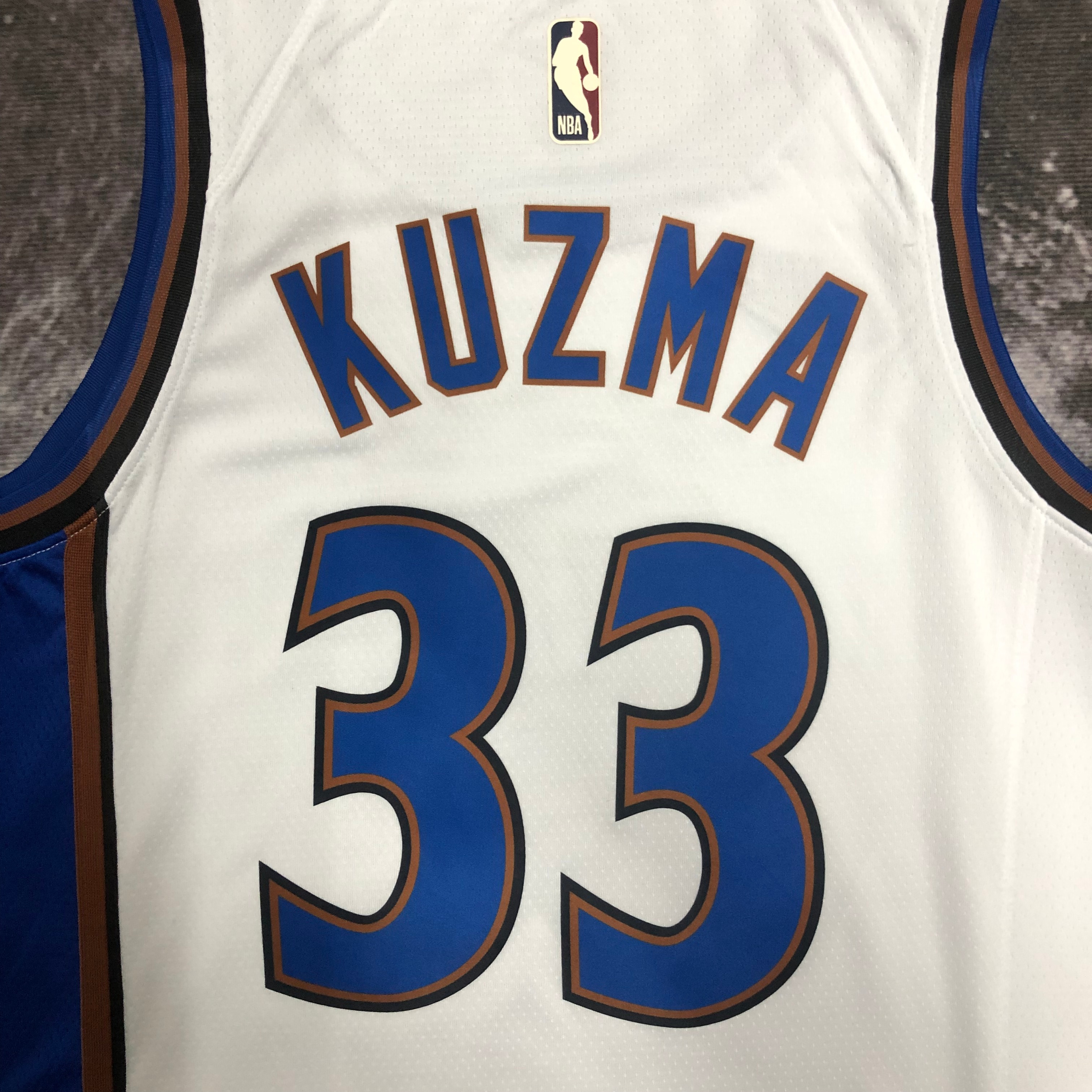 NBA Men Season 2023 Washington Wizards White Retro #33 KUZMA Jersey High Quality Name and Number Print - leoleo123123
