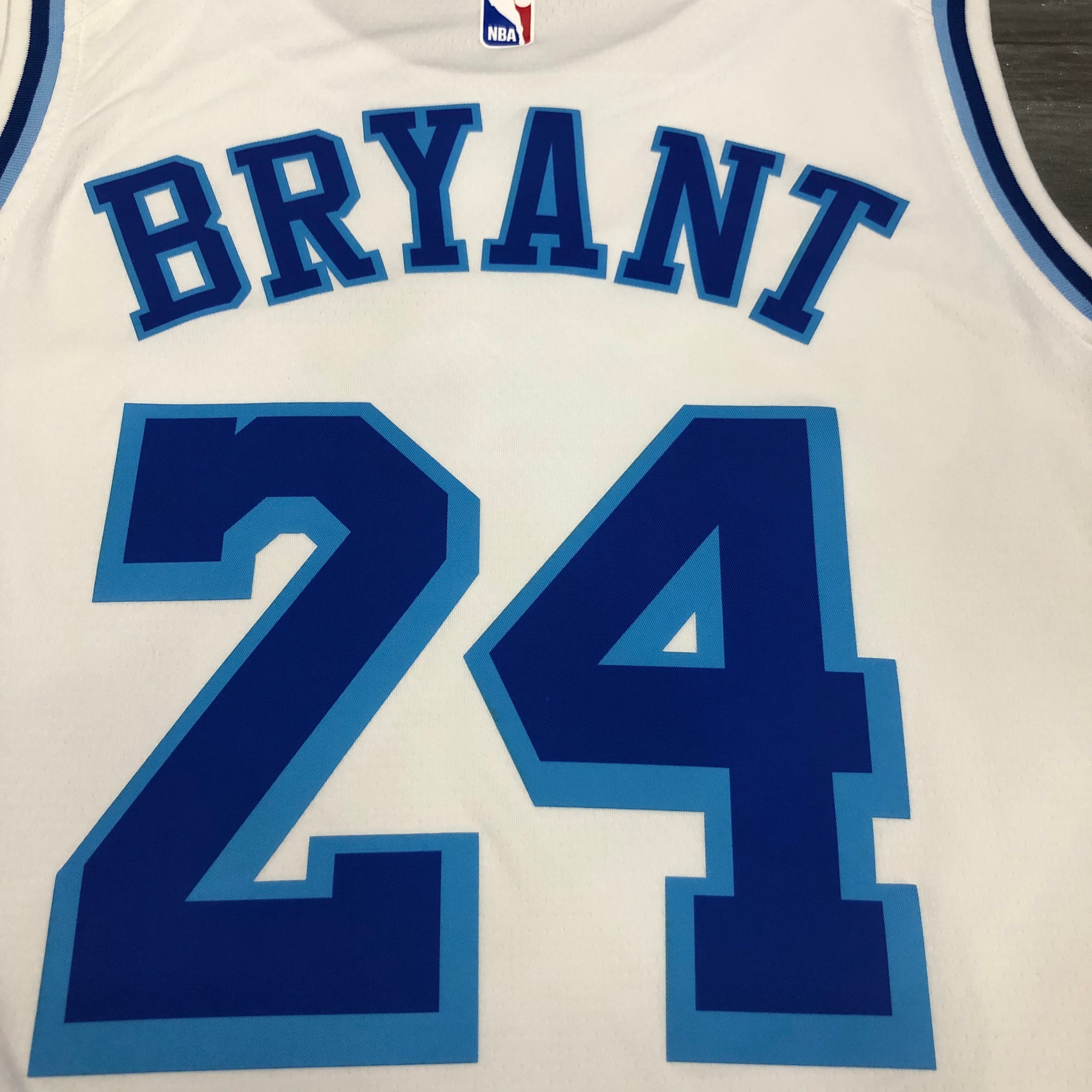 NBA Men Los Angeles Lakers Retro in Latin with Crenshaw #24 BRYANT white Round Neck Jersey High Quality Name and Number Print - leoleo123123