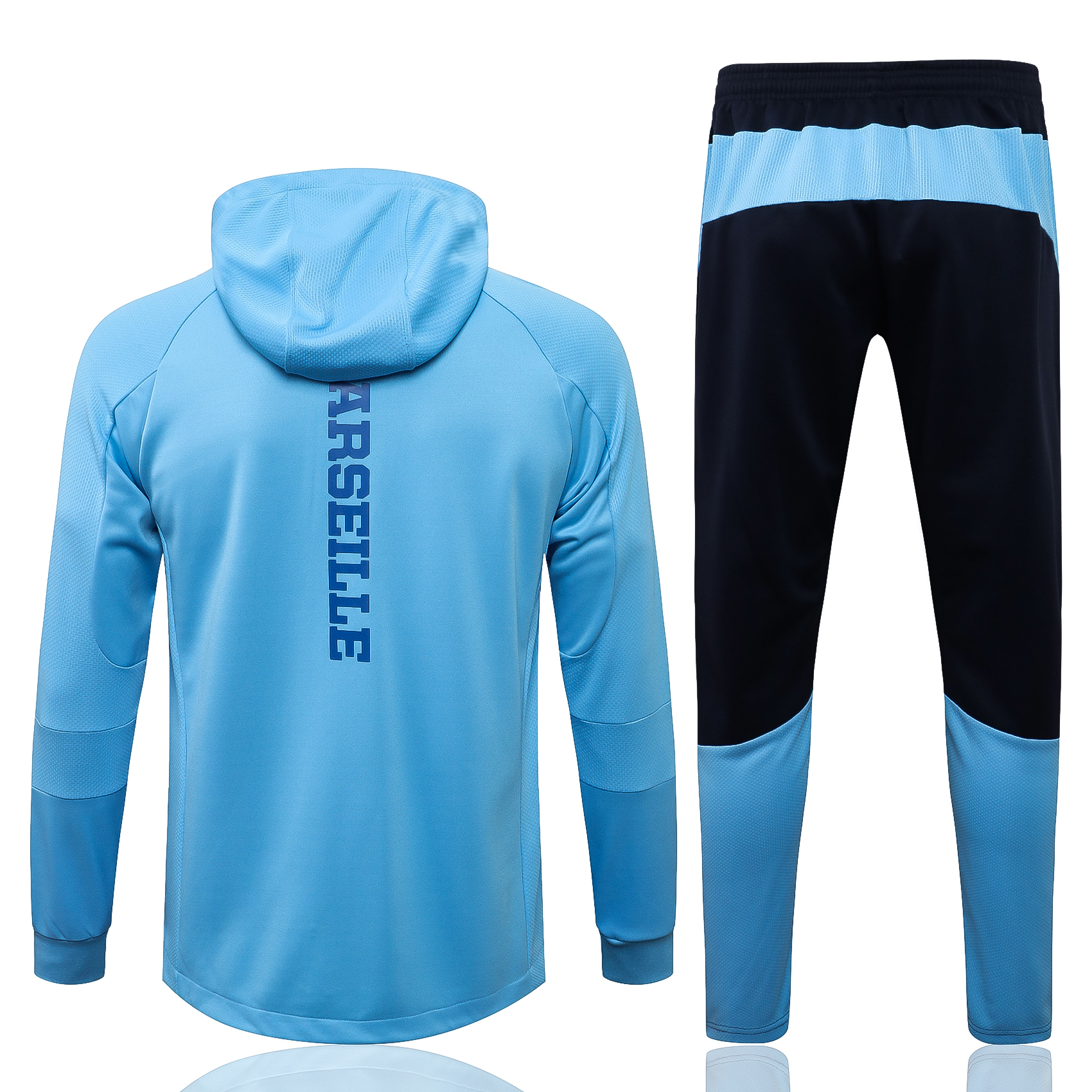 21-22 Marseille Blue Jacket with Cap Tracksuit with Cap Thai Quality - leoleo123123