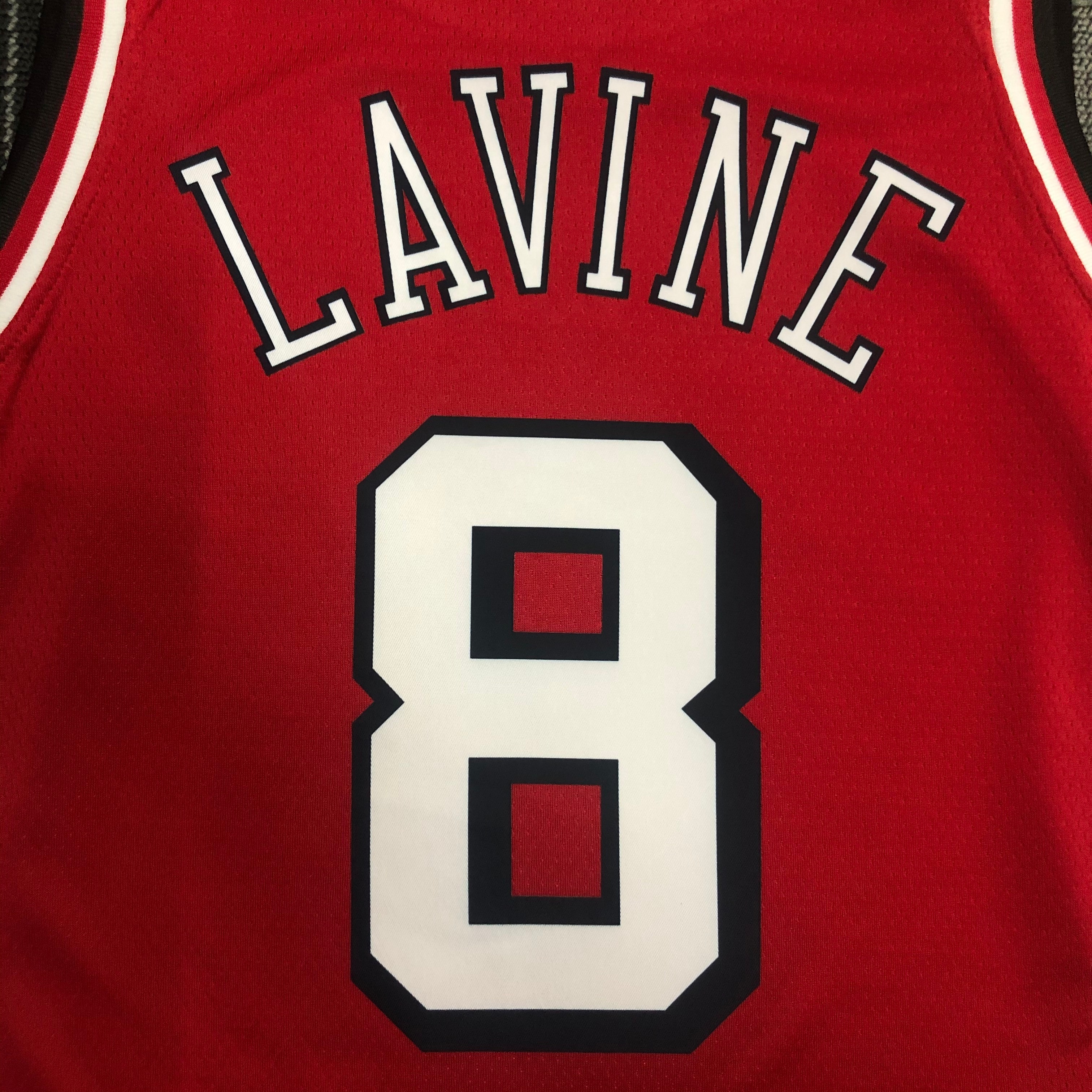 NBA Men 75th Anniversary Season 2022 Chicago Bulls Red #8 LAVINE Jersey High Quality Name and Number Print - leoleo123123