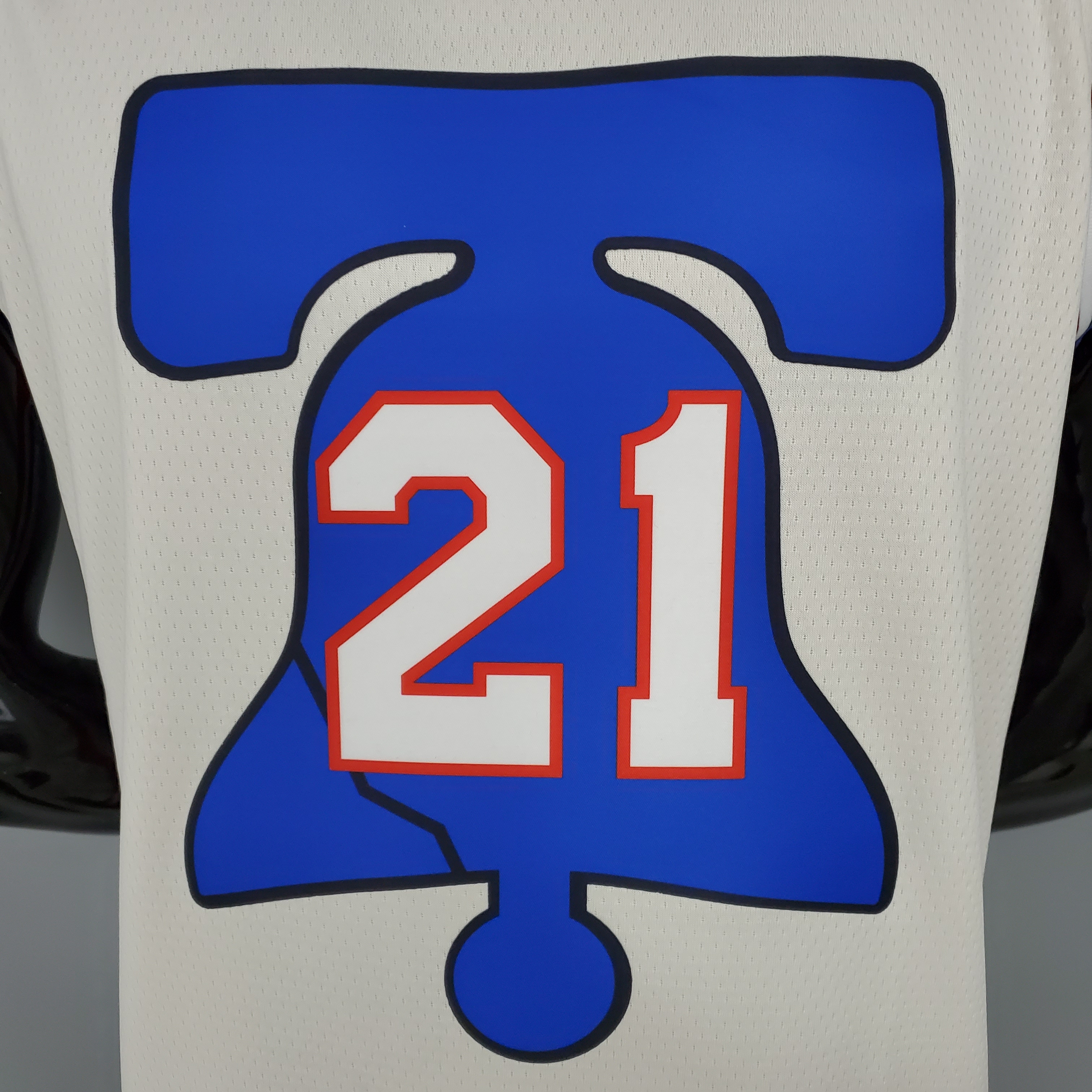 NBA Men Season 2021 Philadelphia 76ers White Rewarding Version #21 EMBIID Jersey High Quality Name and Number Print - leoleo123123