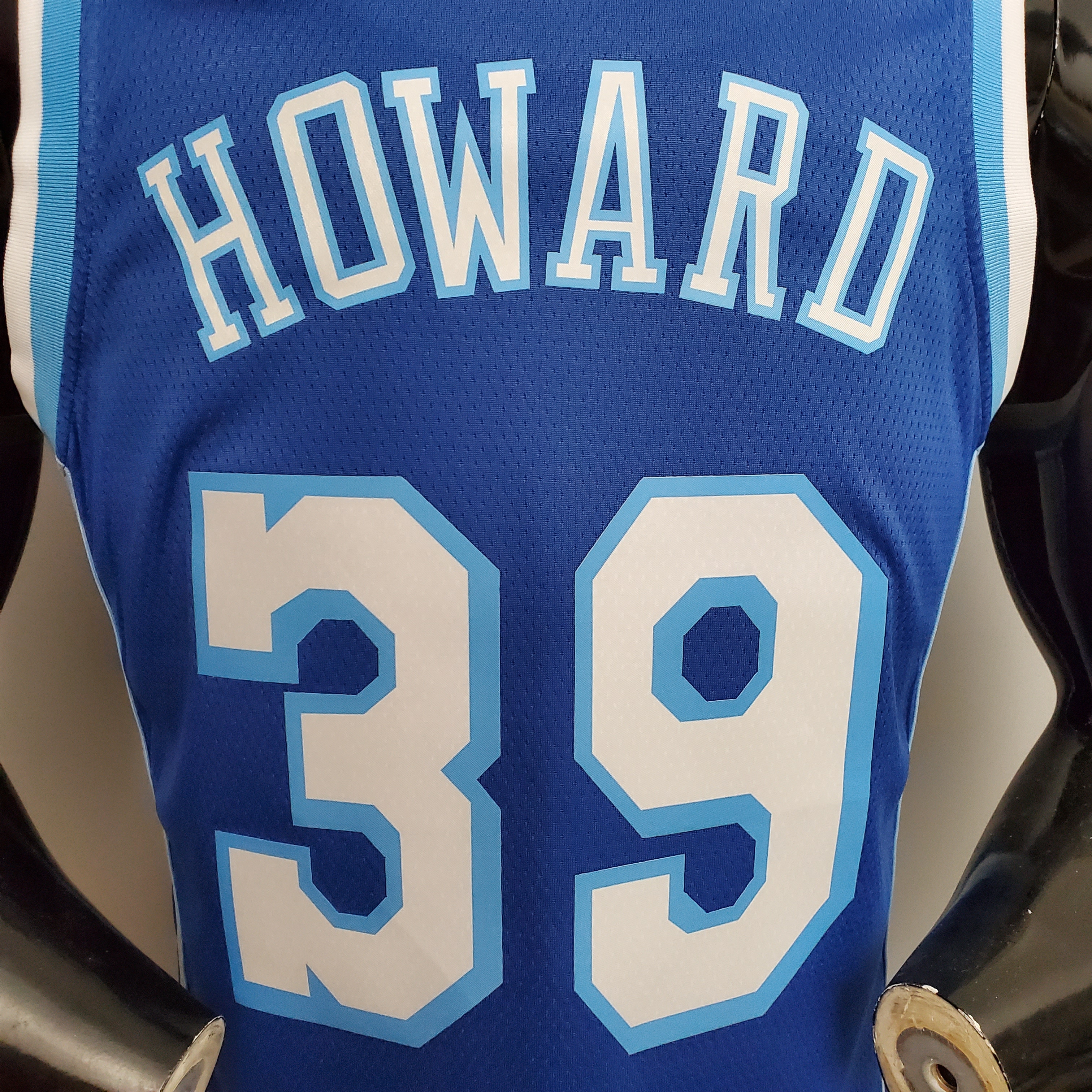 NBA Men Los Angeles Lakers Retro in Latin with Crenshaw #39 HOWARD Blue Round Neck Jersey High Quality Name and Number Print - leoleo123123