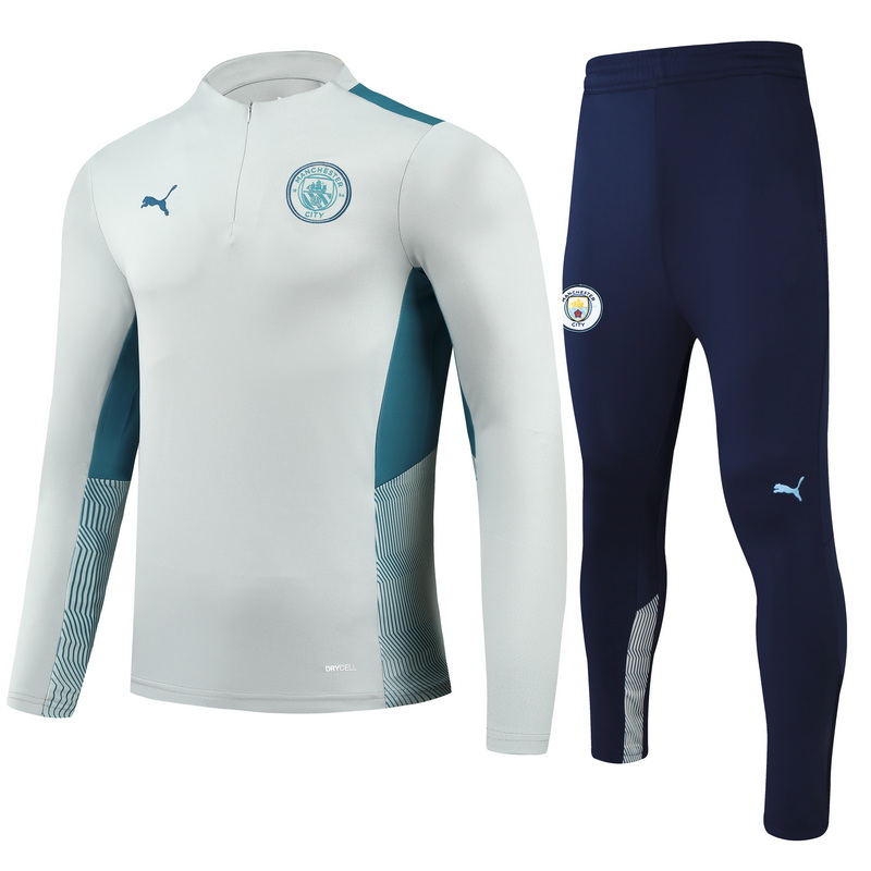 21/22 Manchester City Grey Sweater Tracksuit Thai Quality - leoleo123123