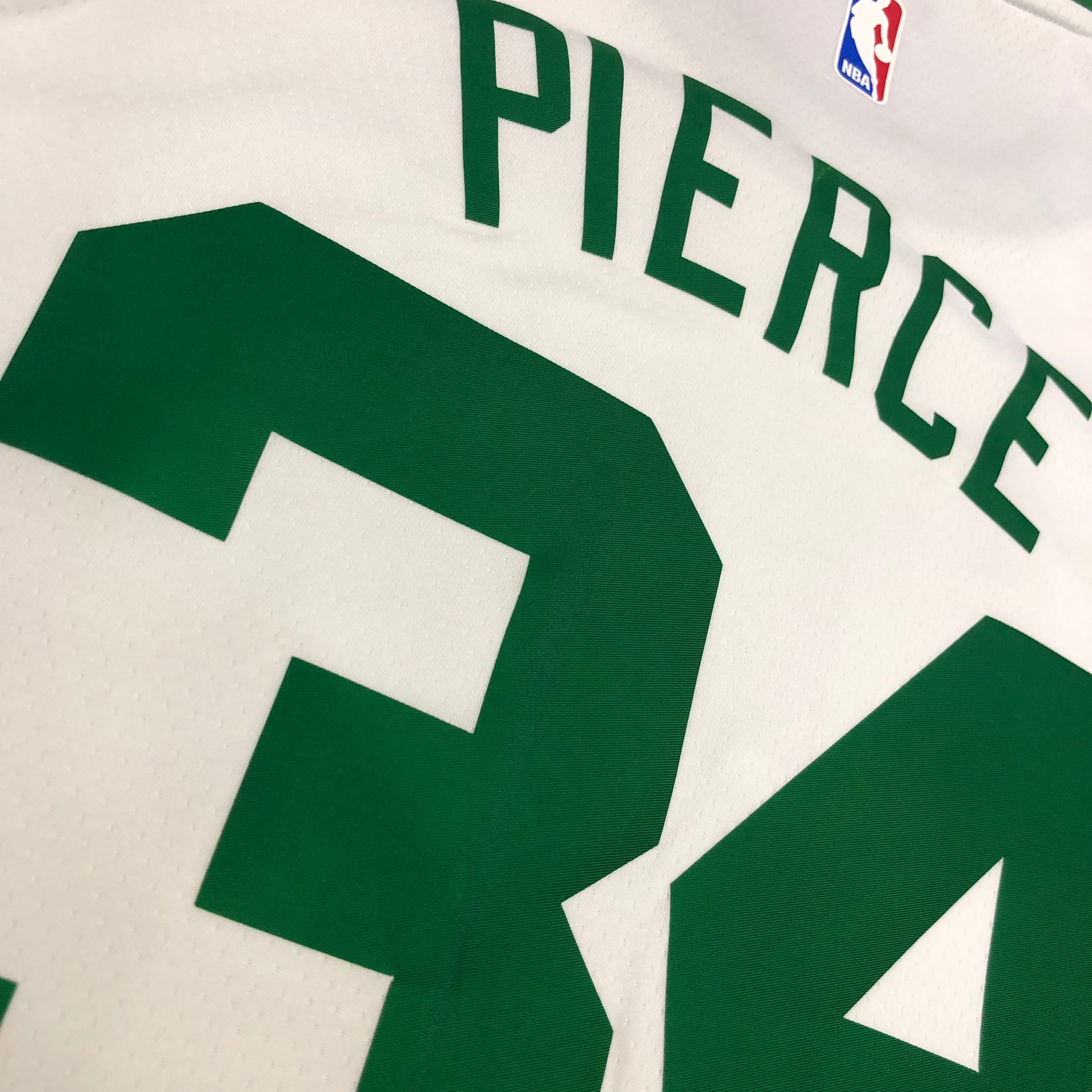 NBA Boston Celtics Retro White with Green Name #34 PIERCE Jersey High Quality Name and Number Print - leoleo123123
