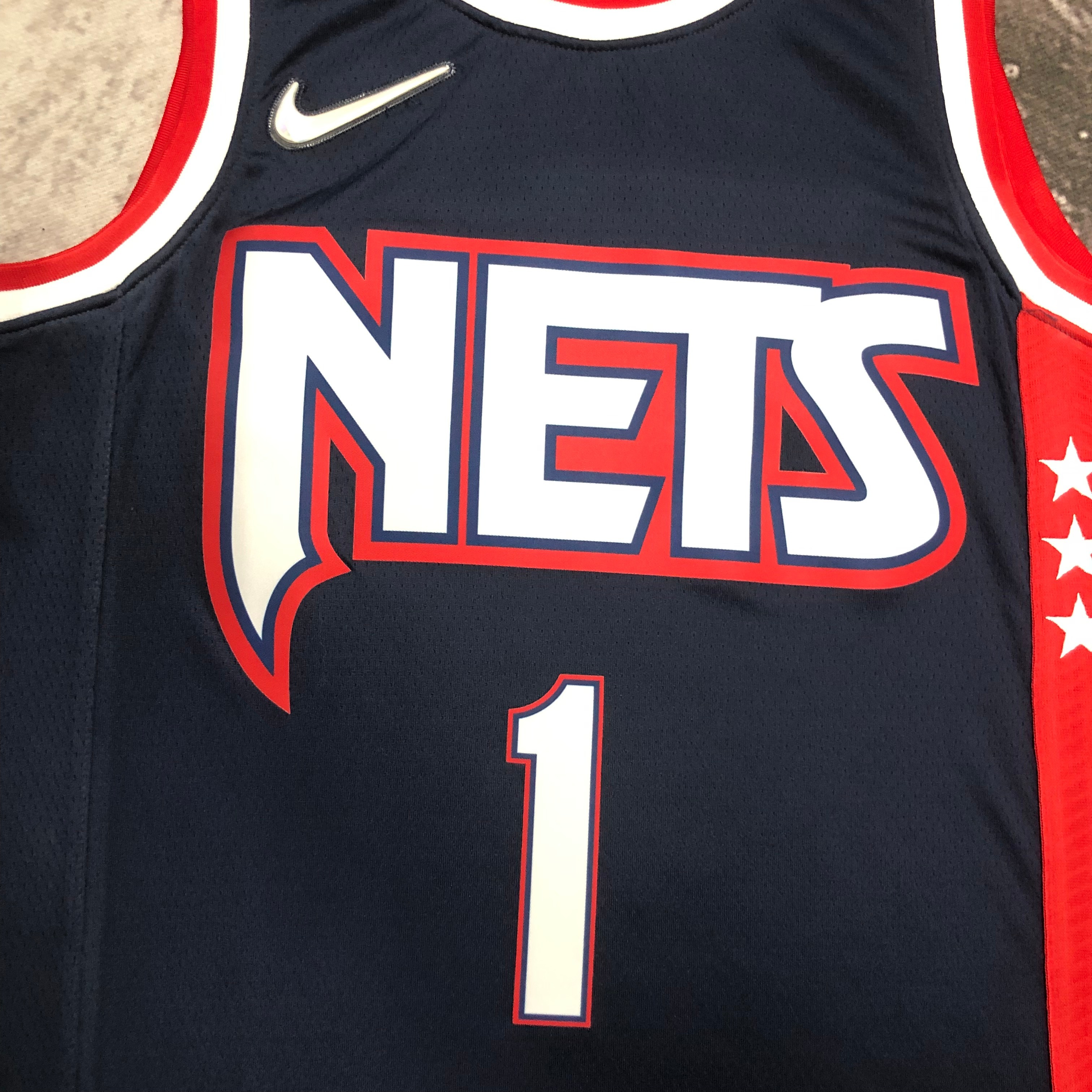 NBA Season 2022 75th Anniversary Brooklyn Nets Black #1 BRIDGES Jersey High Quality Name and Number Print - leoleo123123