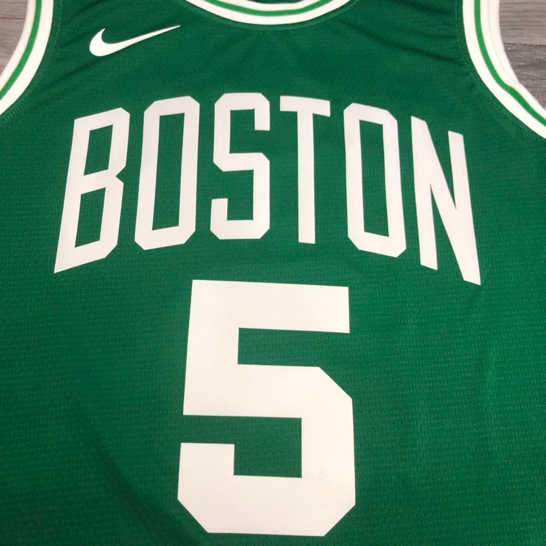 NBA Boston Celtics Green with White Name #5 GARNETT Jersey High Quality Name and Number Print - leoleo123123
