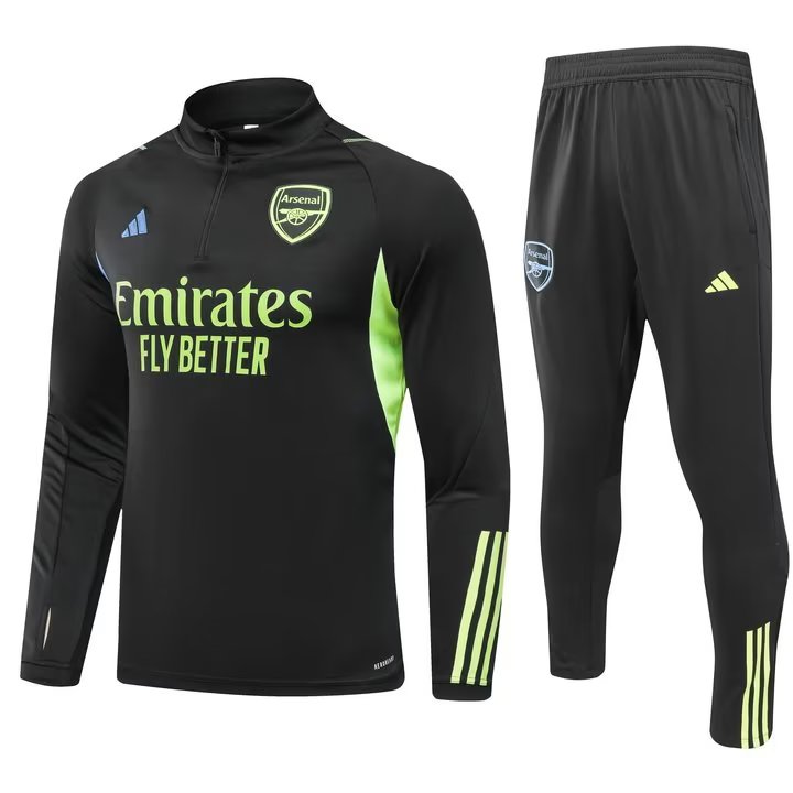 23/24 Arsenal Kids Black Sweater Tracksuit Thai Quality - leoleo123123