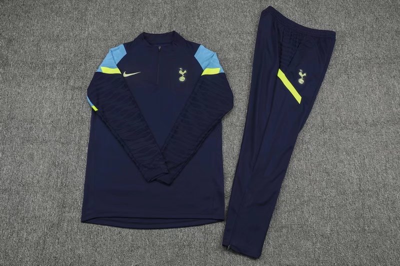 21/22 Tottenham Kids Dark Blue Sweater Tracksuit Thai Quality - leoleo123123