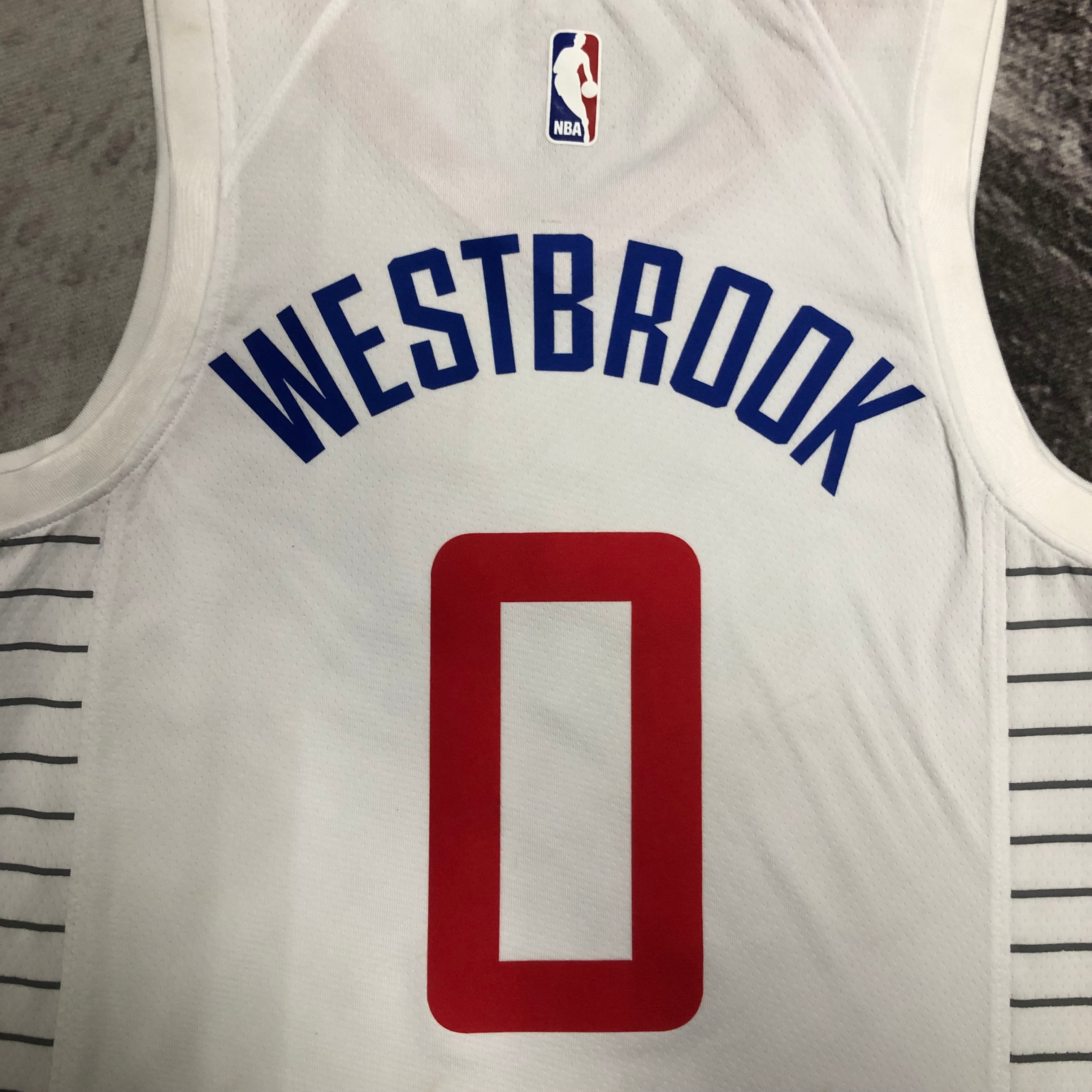 NBA Men Los Angeles Clippers White #0 WESTBROOK Jersey High Quality Name and Number Print - leoleo123123