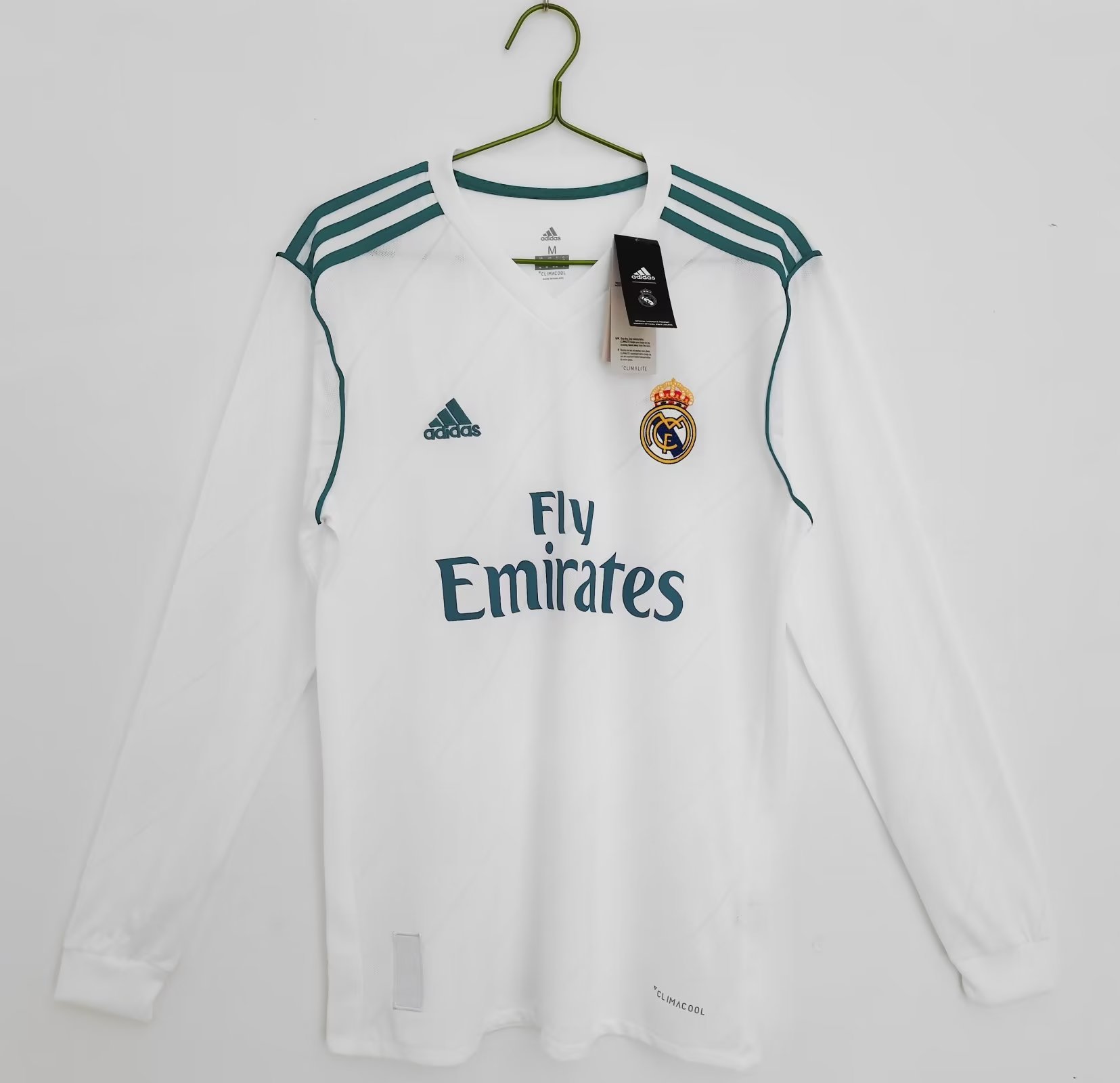 17/18 Real Madrid Home Retro Jersey Long Sleeve - leoleo123123