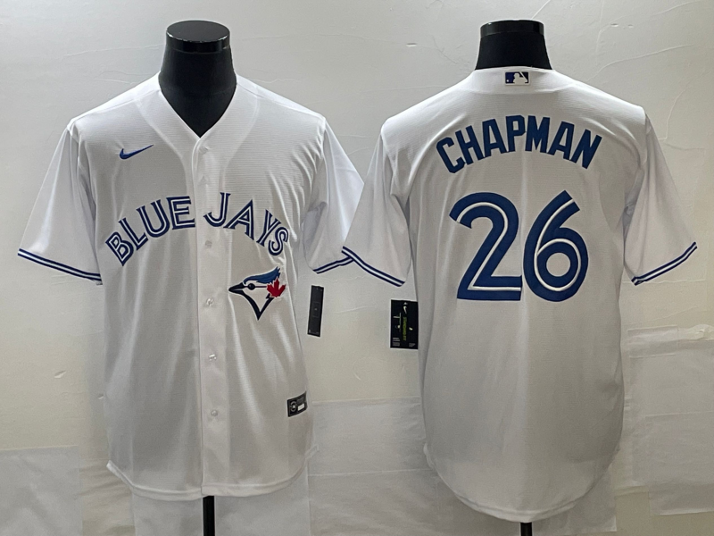 Toronto Blue Jays Vladimir White CHAPMAN #26 Baseball Jersey - leoleo123123