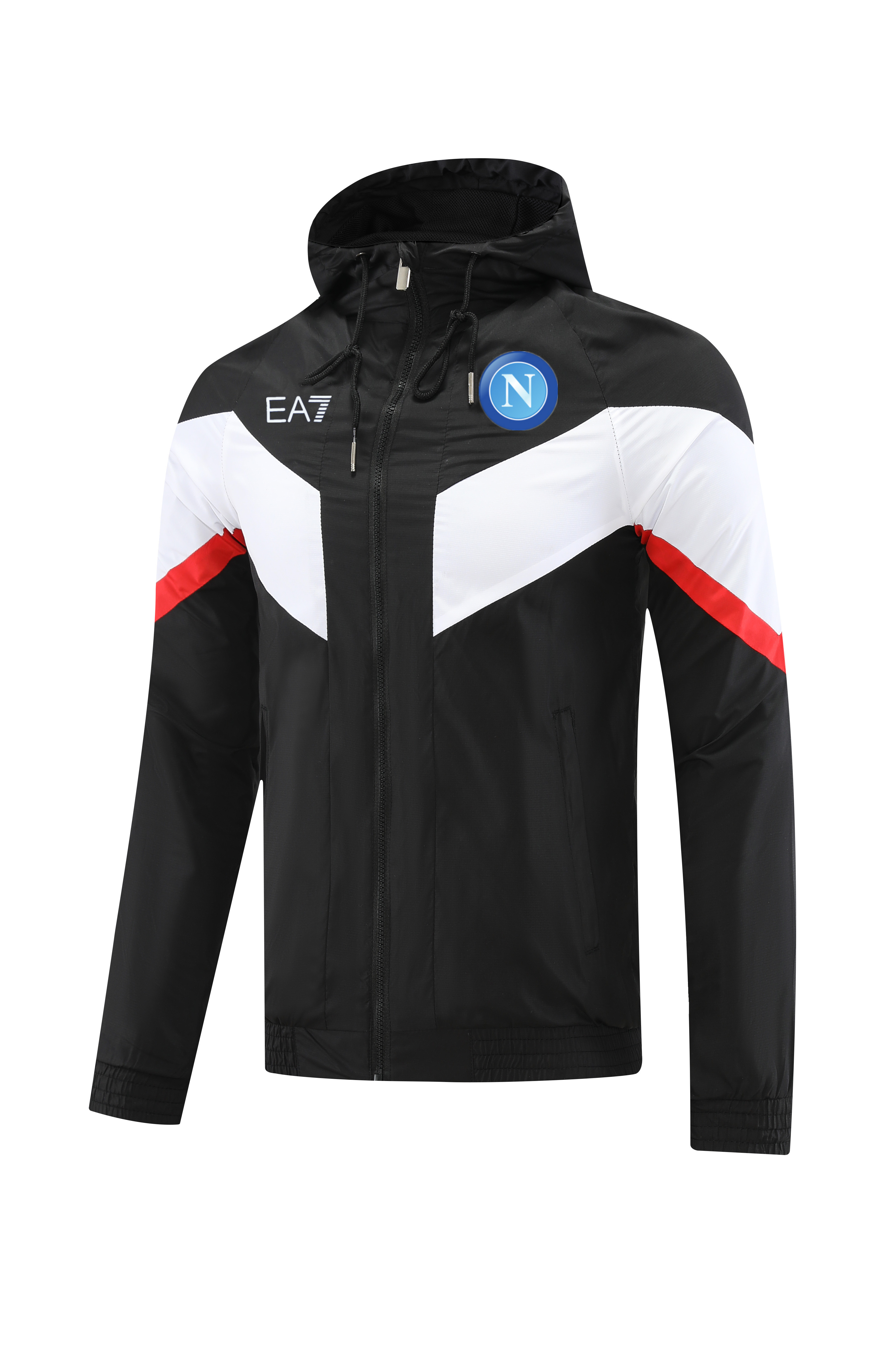 22/23 Napoli Black with Nike Logo Windbreaker Jacket Thai Quality - leoleo123123