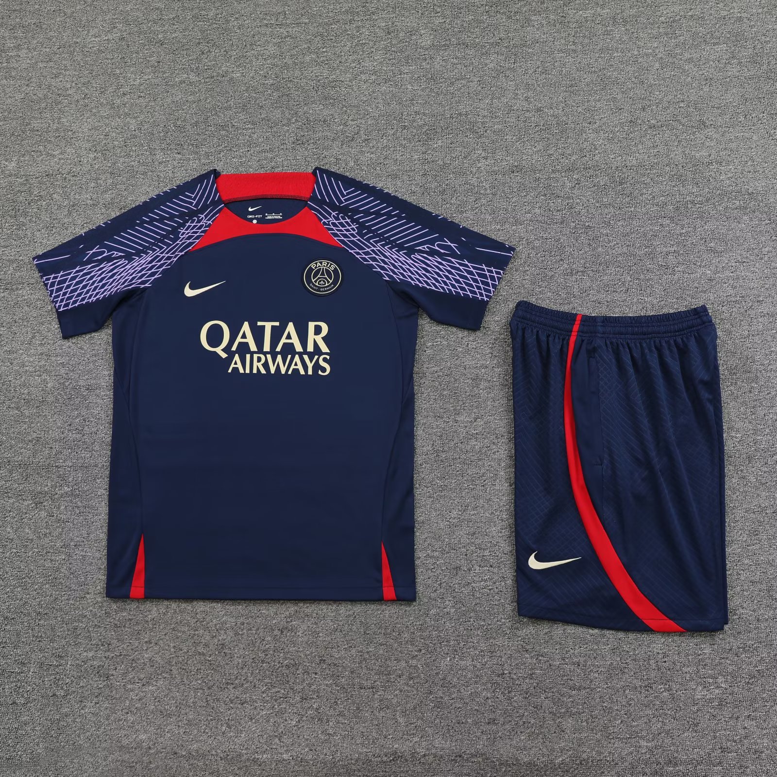 23/24 PSG Training Jersey Dark Blue Training Tracksuit - leoleo123123