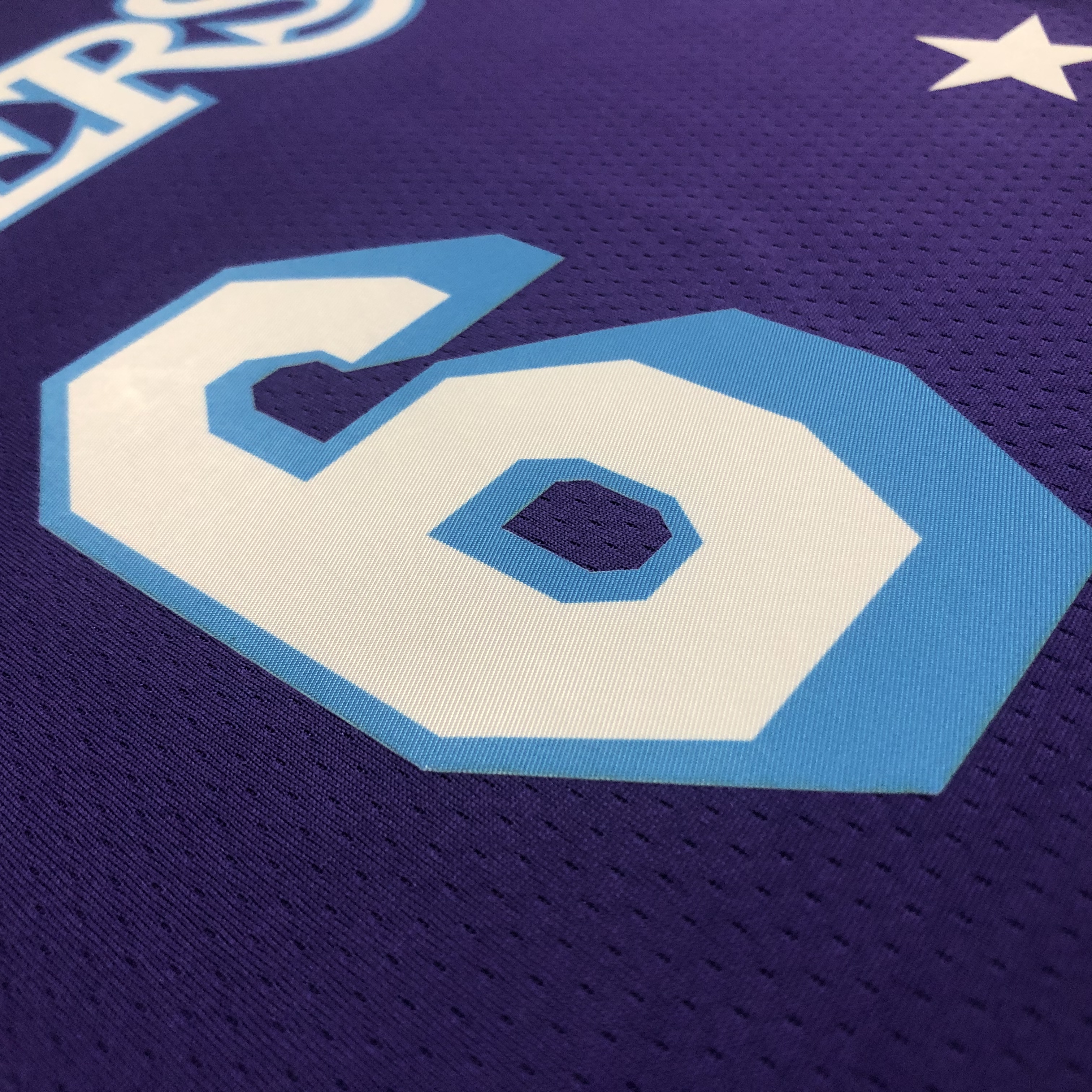 NBA Season 2022 75th Anniversary Los Angeles Lakers Purple Round Neck #6 JAMES Jersey High Quality Name and Number Print - leoleo123123