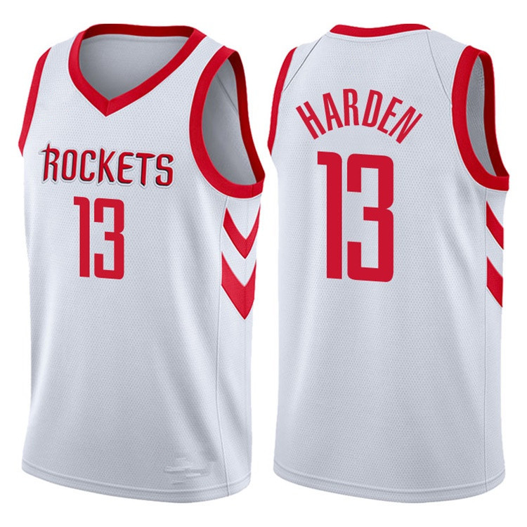 NBA Men Houston Rockets White #13 HARDEN Jersey High Quality Name and Number Print - leoleo123123