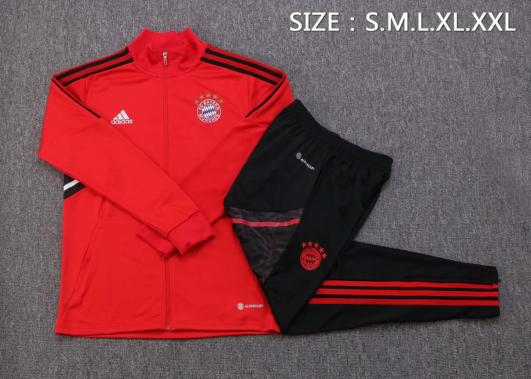22-23 Bayern Red Jacket Tracksuit Thai Quality - leoleo123123