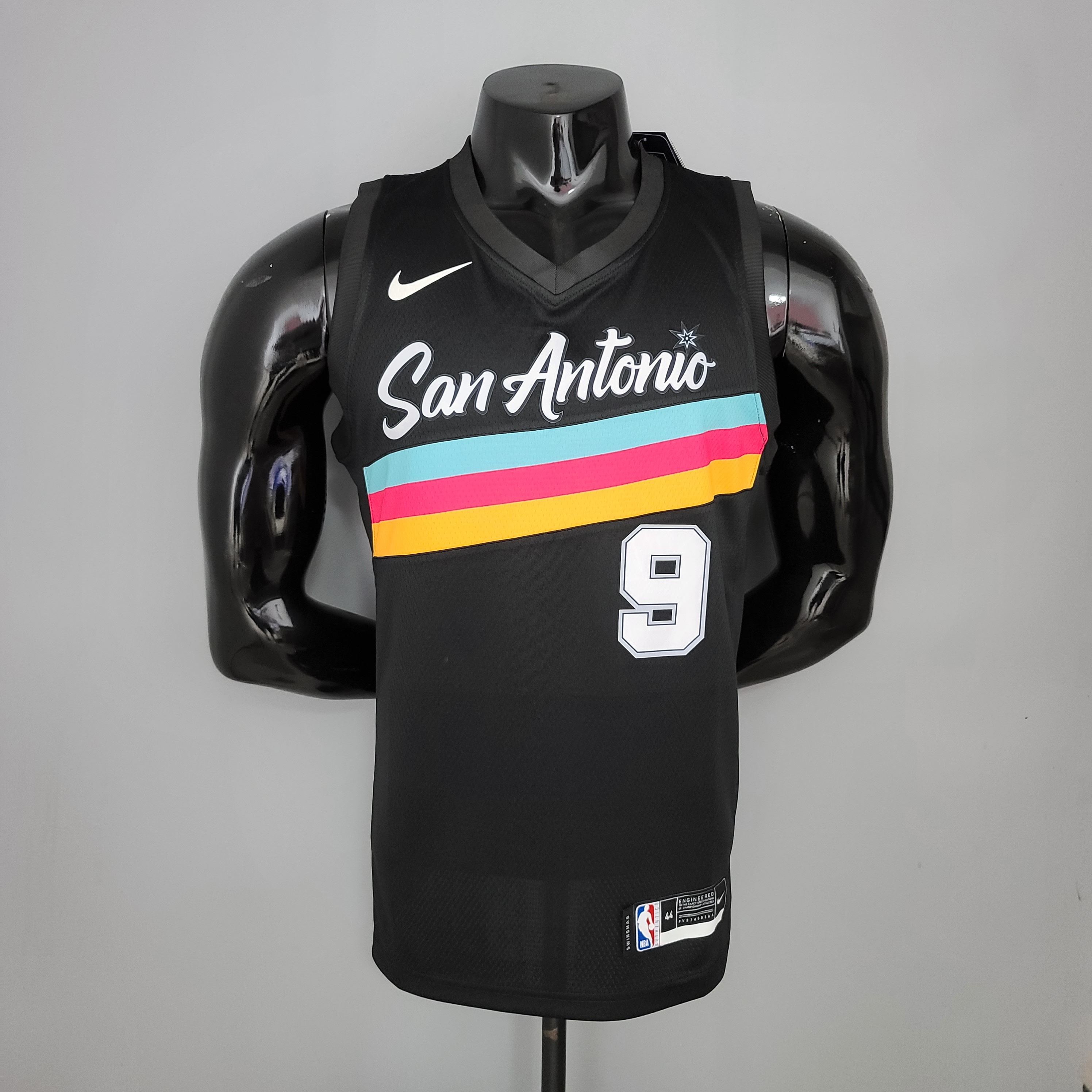 NBA Season 2021 Men San Antonio Spurs Black City #9 PARKER Jersey High Quality Name and Number Print - leoleo123123