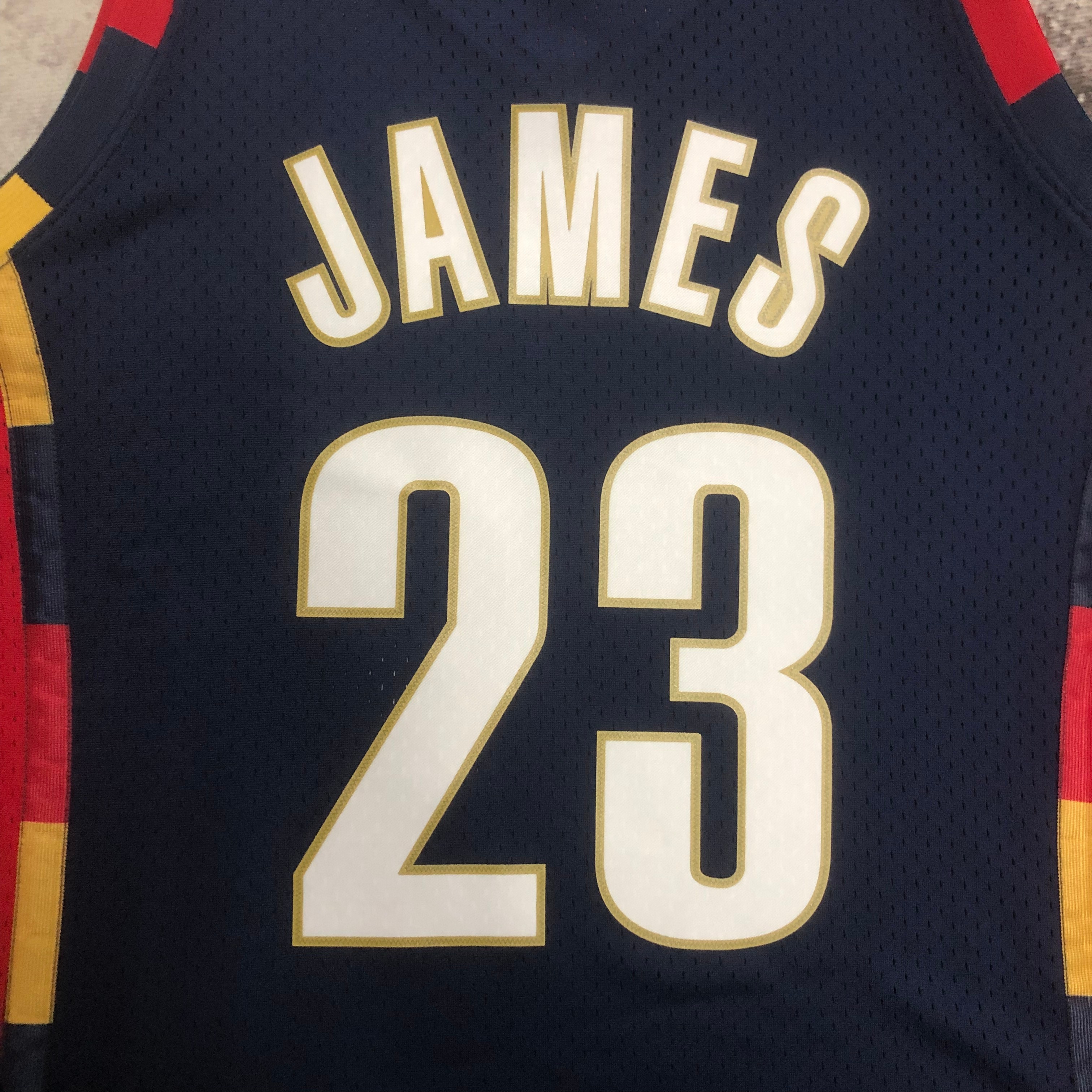 NBA Season 08-09 Men Cleveland Cavaliers Dark Blue #23 JAMES Classics Swingman Jersey - leoleo123123