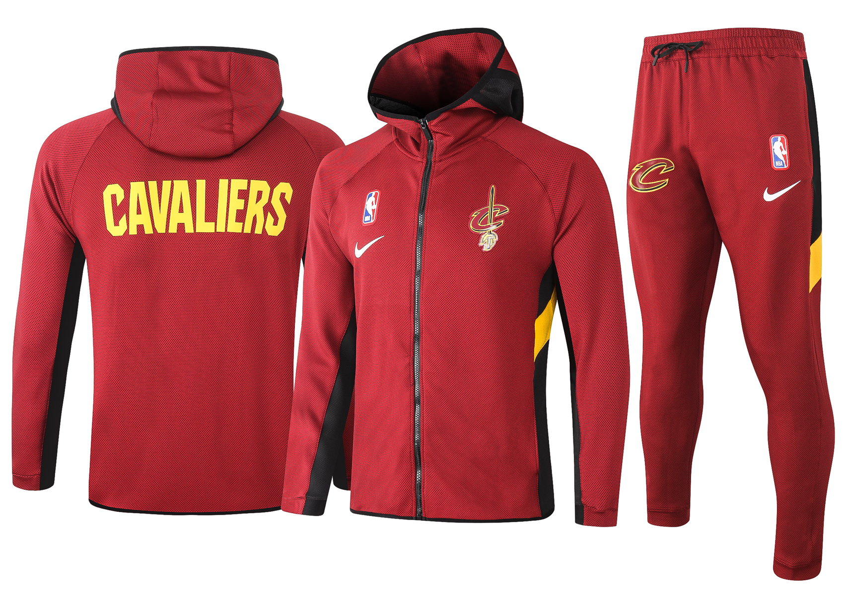 NBA Cleveland Cavaliers Purplish Red with Cap Jacket Tracksuit High Quality - leoleo123123