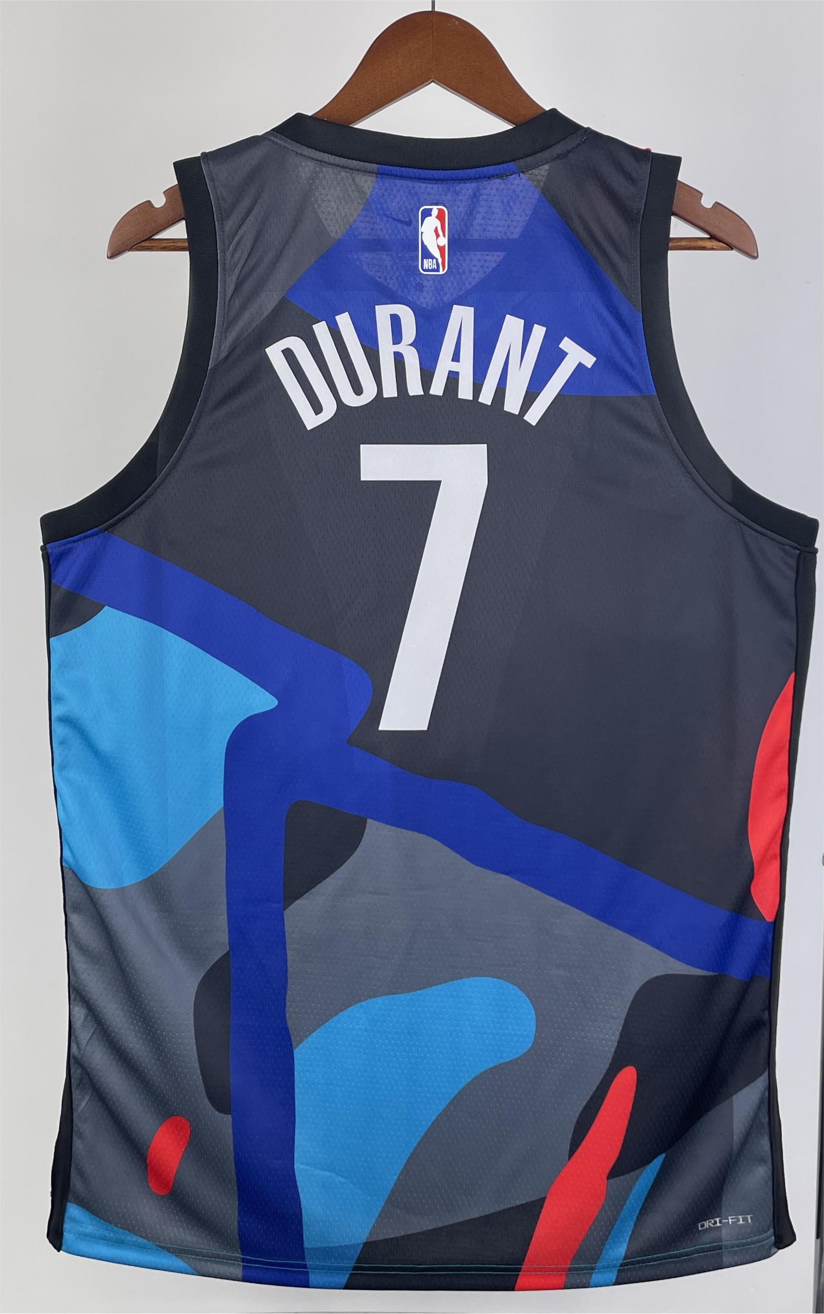 NBA Men 23-24 Brooklyn Nets City Edition #7 DURANT Swingman Jersey High Quality Name and Number Print - leoleo123123