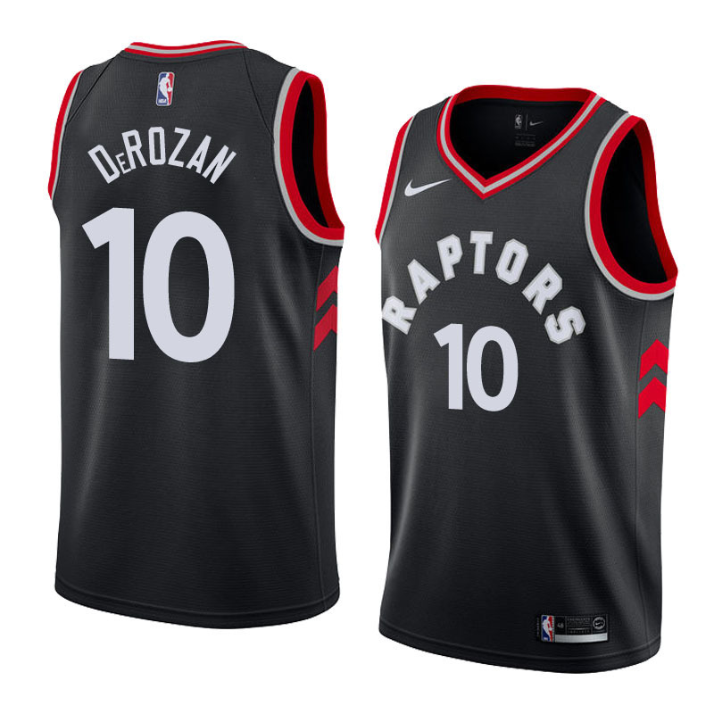 NBA Men Toronto Raptors Black #10 DeROZAN Jersey High Quality Name and Number Print - leoleo123123