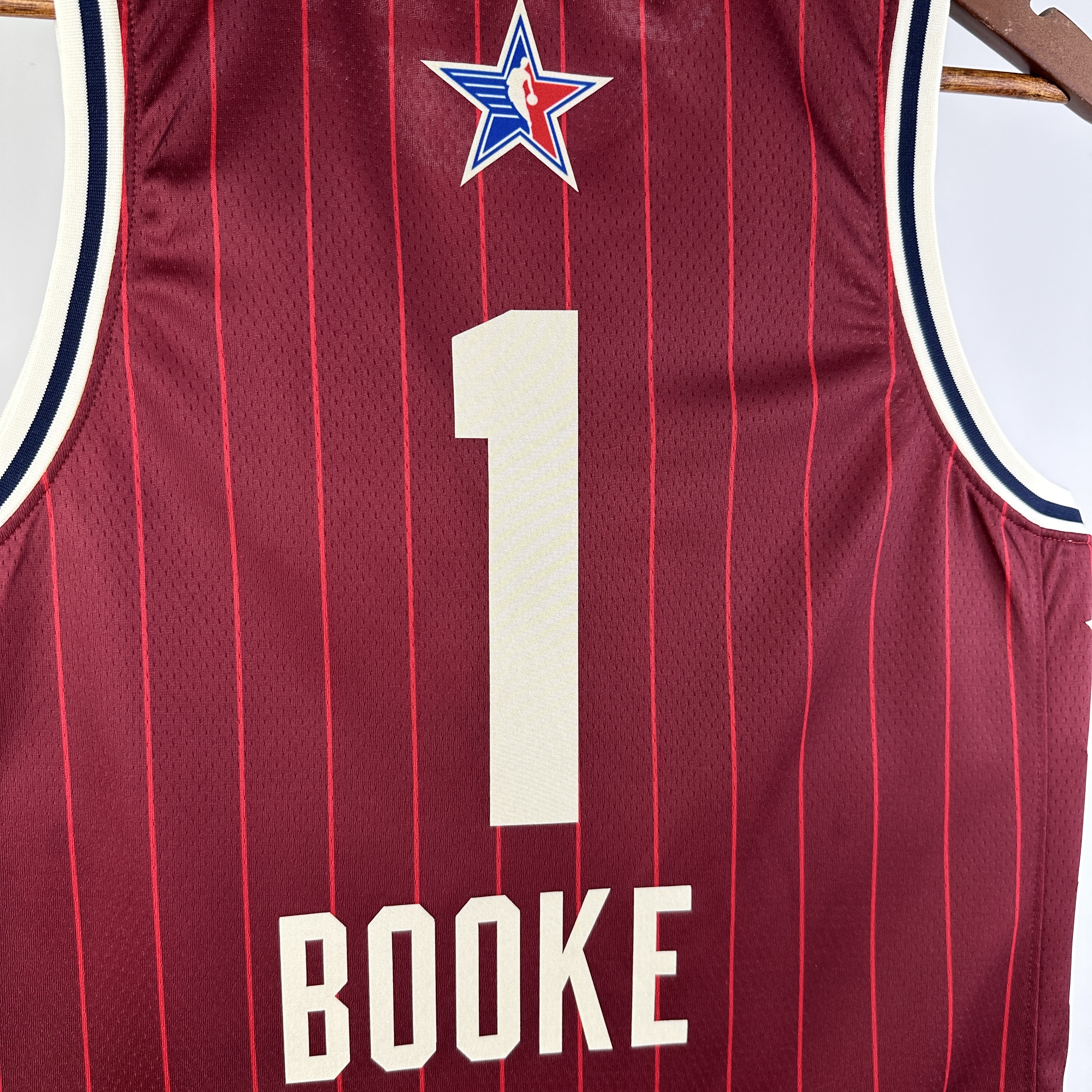 NBA Men 2024 Los Angeles Lakers All Stars Red #1 BOOKE Jersey High Quality Name and Number Print - leoleo123123
