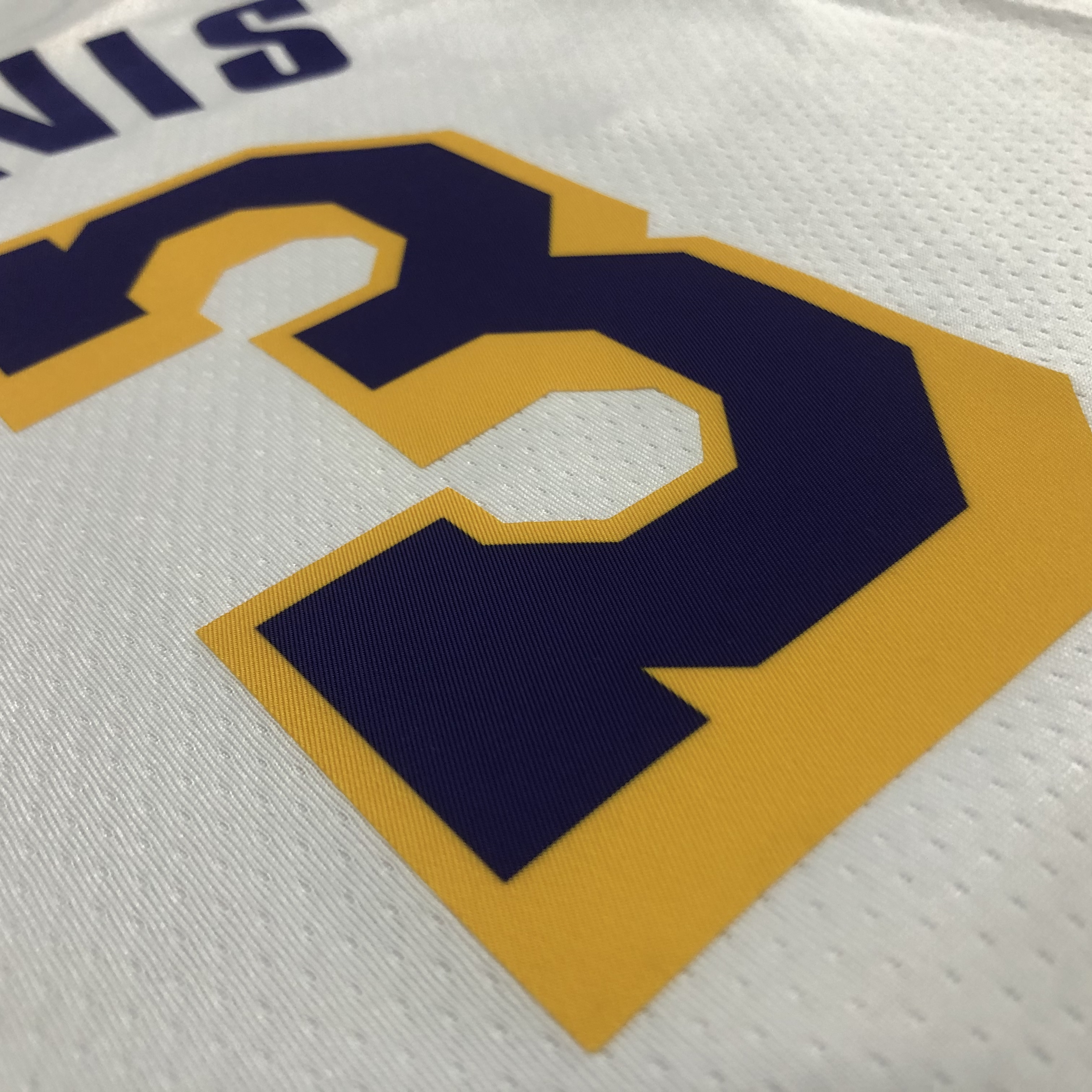 NBA 75th Anniversary Los Angeles Lakers White Round Neck #3 DAVIS Jersey High Quality Name and Number Print - leoleo123123