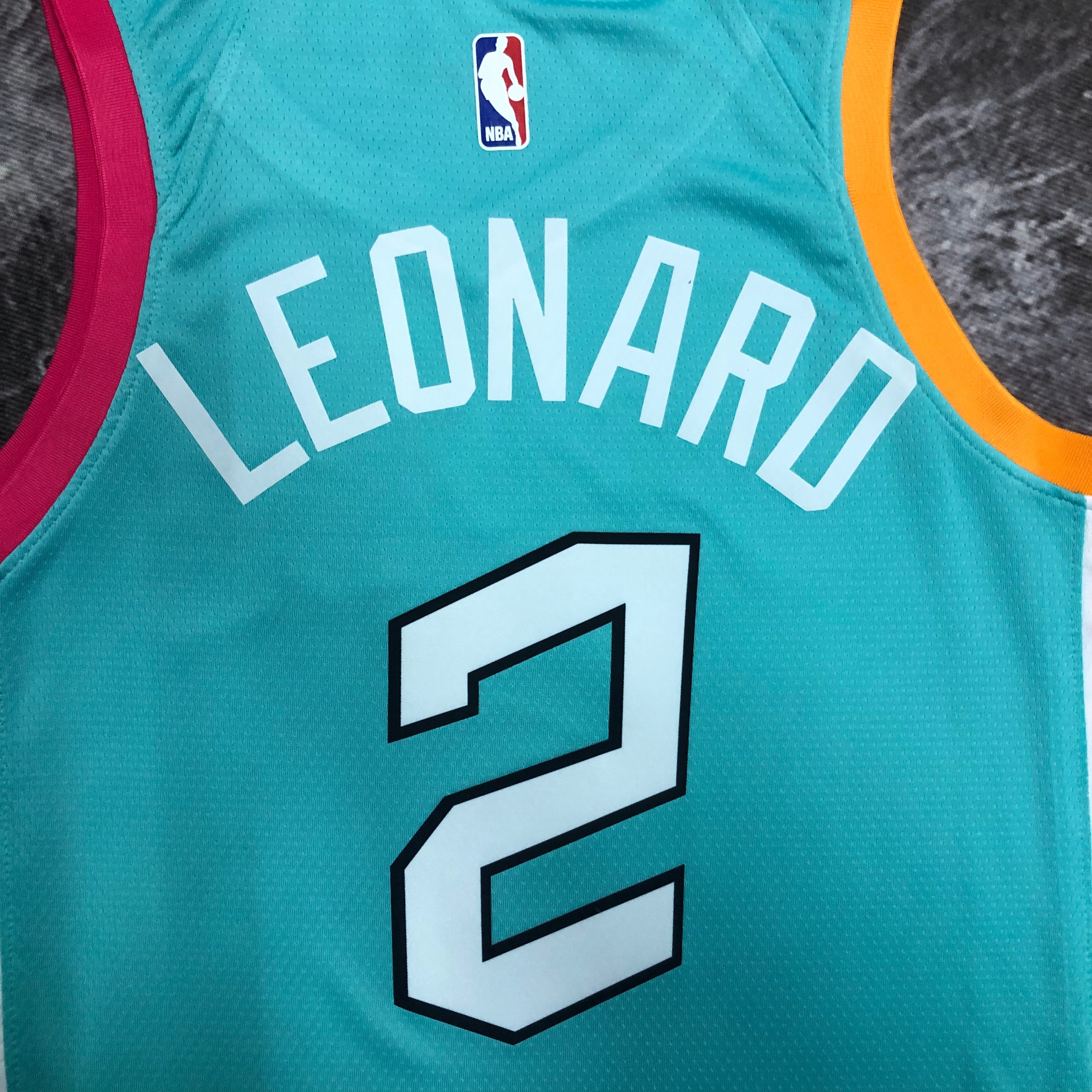 NBA Men 2023 San Antonio Spurs Blue #2 LEONAR Jersey High Quality Name and Number Print - leoleo123123