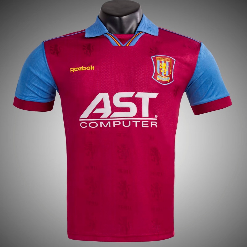 95/97 Aston Villa F.C Home Retro Jersey Fans Version - leoleo123123