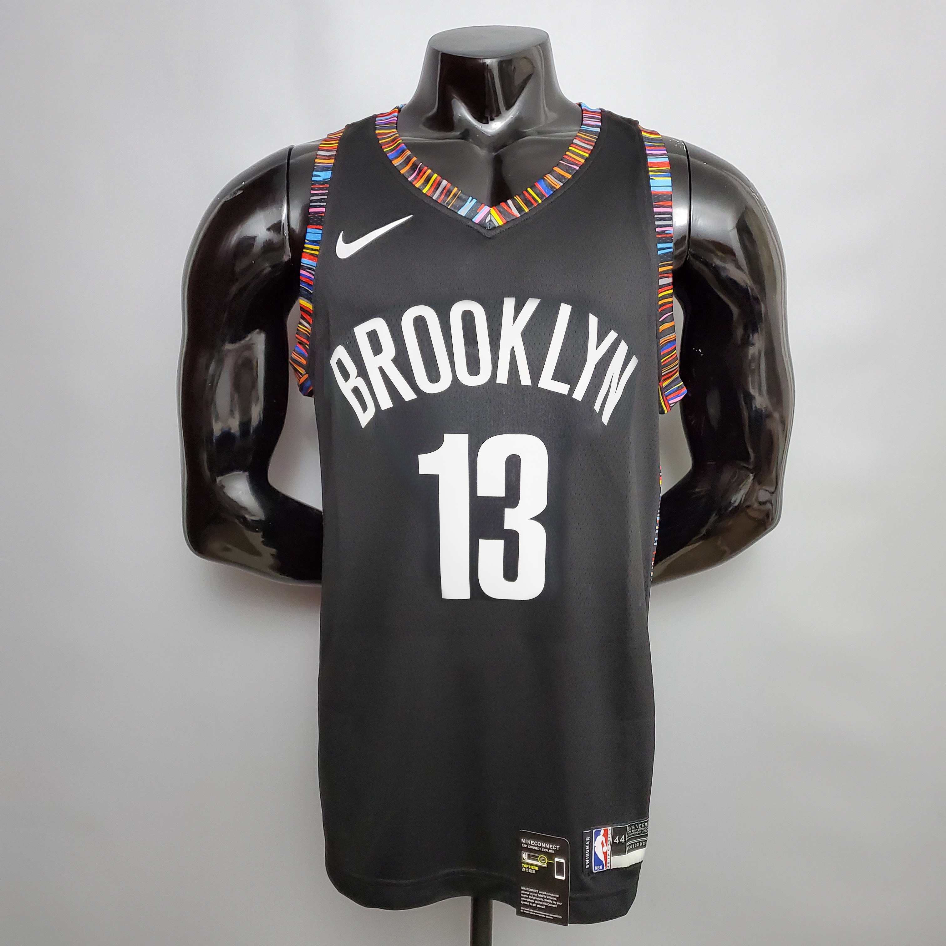 NBA Men New Brooklyn Nets Black City #13 HARDEN Jersey High Quality Name and Number Print - leoleo123123