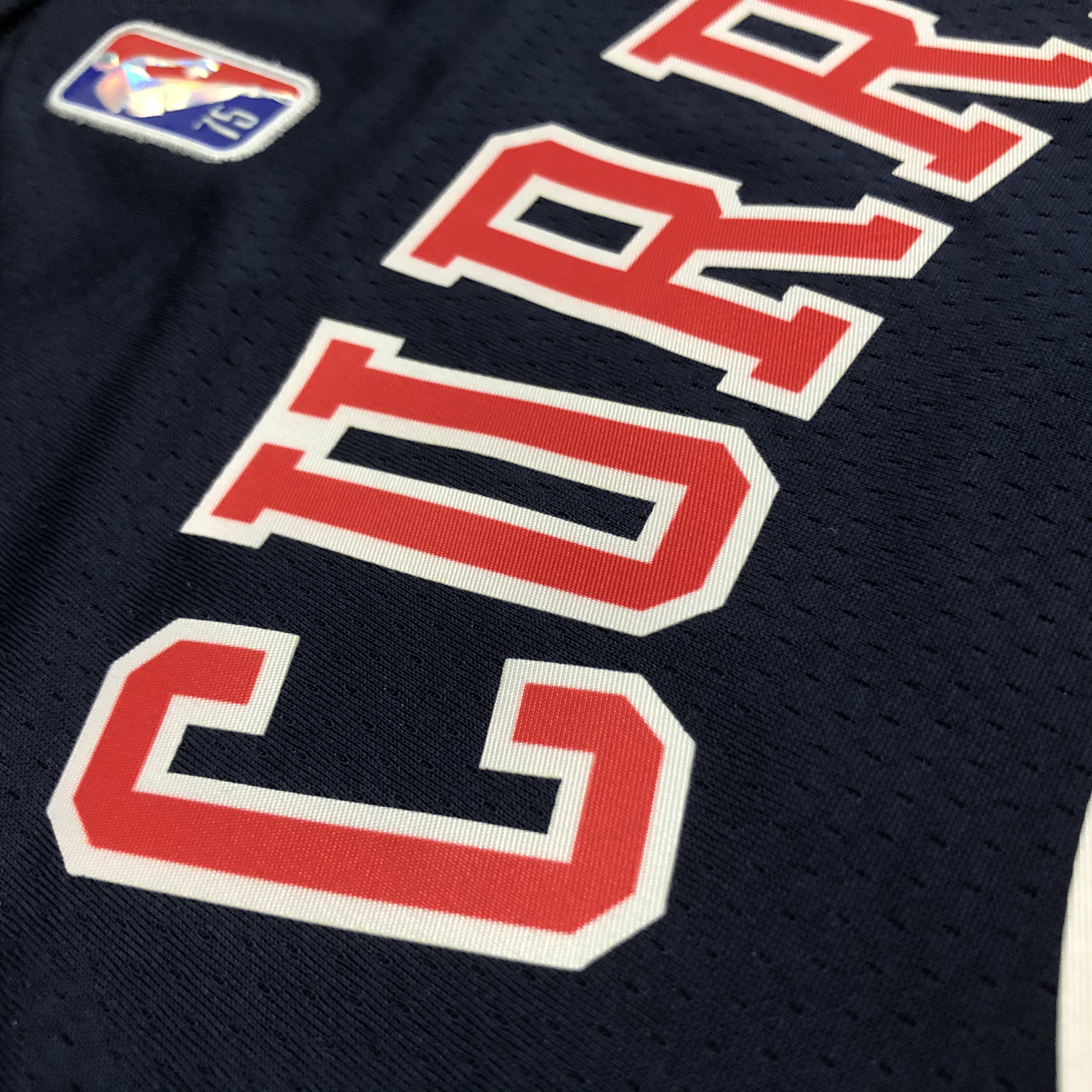 NBA Men 75th Anniversary Season 2022 Philadelphia 76ers Dark Blue #31 CURRY Jersey High Quality Name and Number Print - leoleo123123