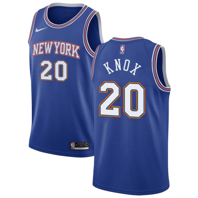 NBA Men New York Knicks Blue #20 KNOX Jersey High Quality Name and Number Print - leoleo123123