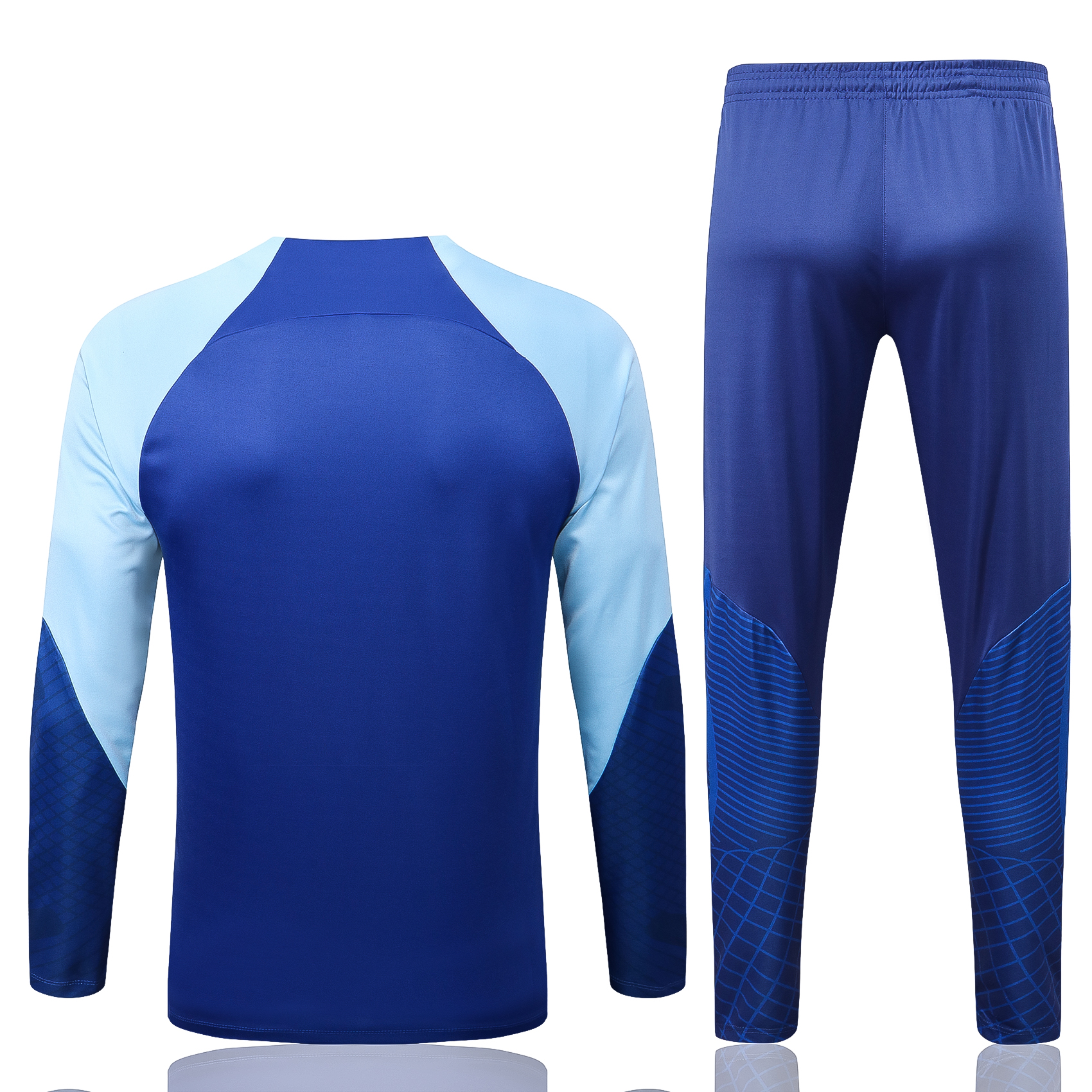 22-23 At Madrid Blue Sweater Tracksuit Thai Quality - leoleo123123